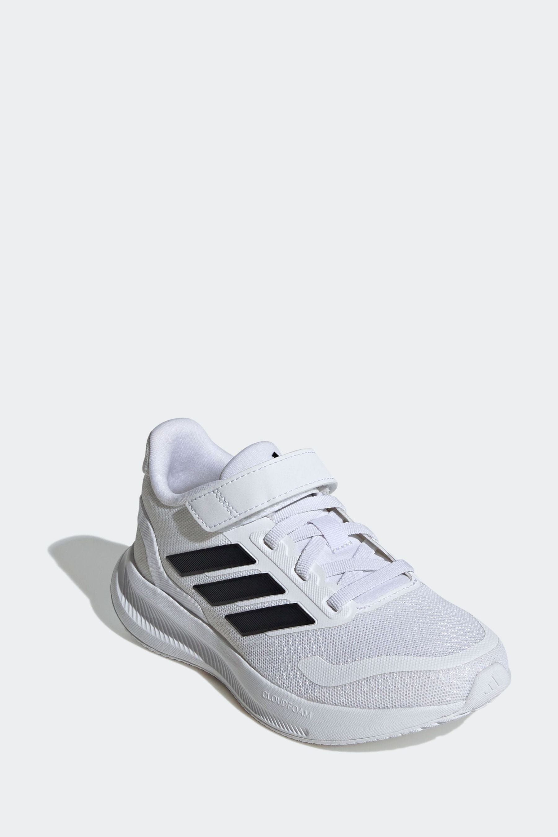 adidas White/Black Kids Runfalcon 5 Trainers