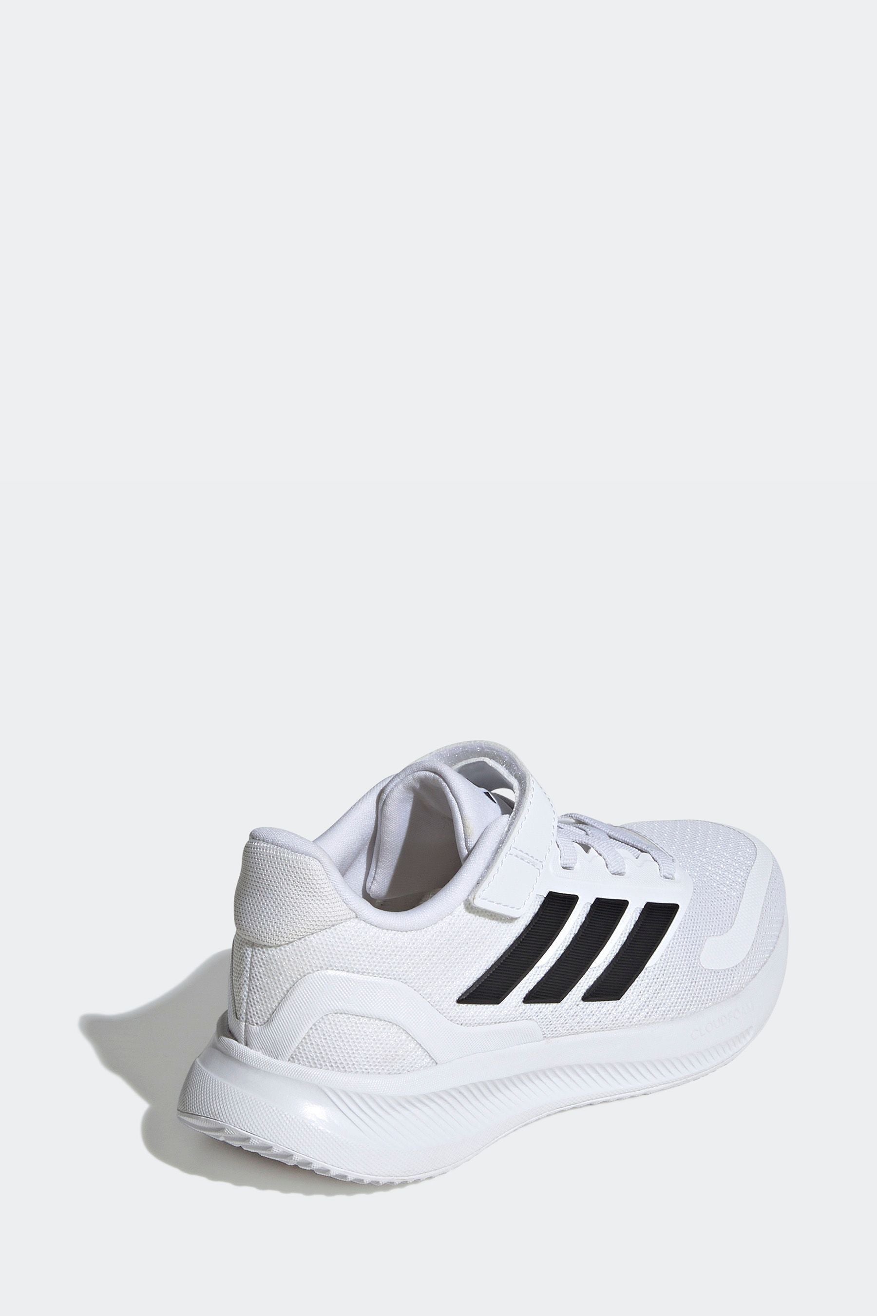 adidas White/Black Kids Runfalcon 5 Trainers