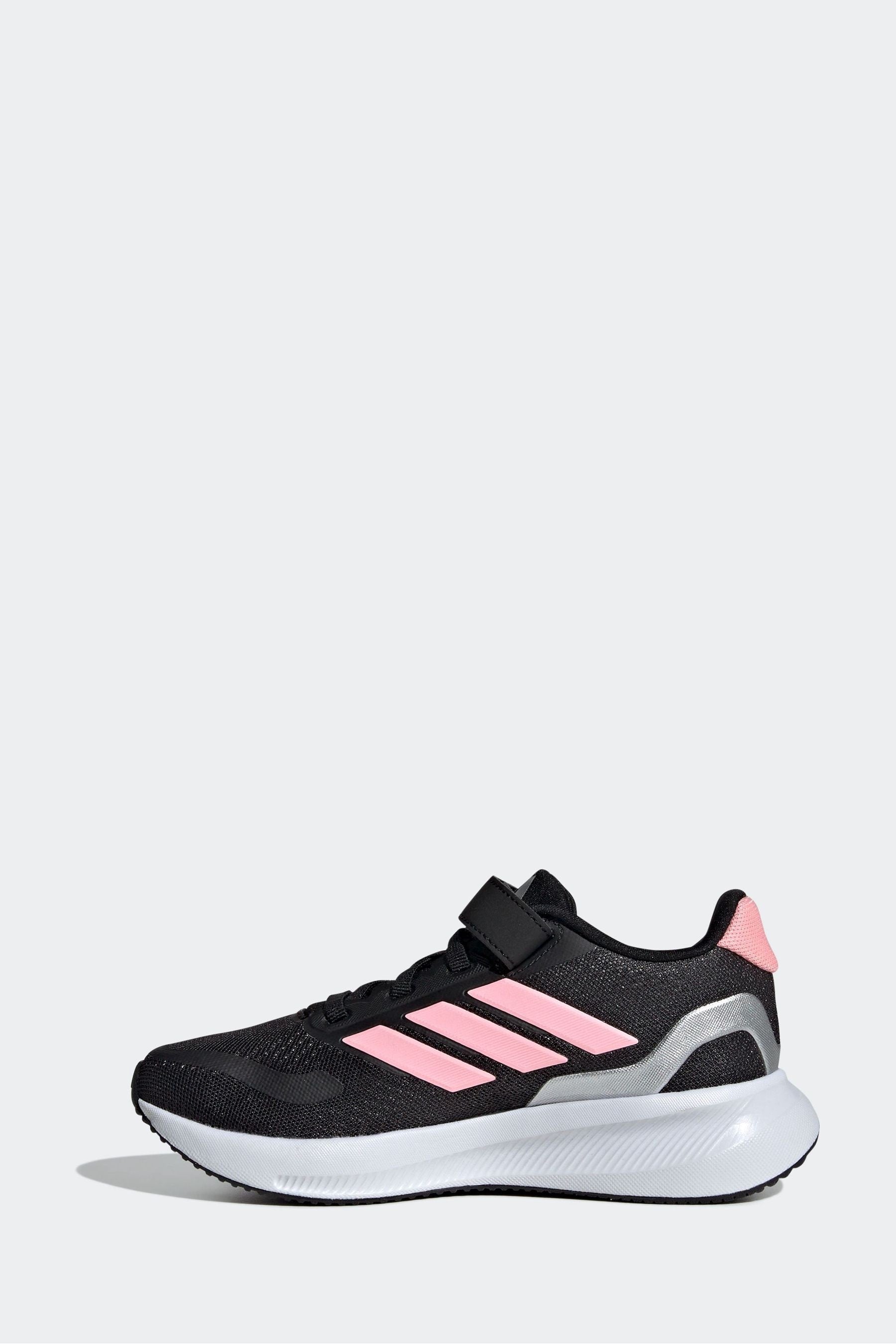 adidas Black/Pink Kids Runfalcon 5 Trainers