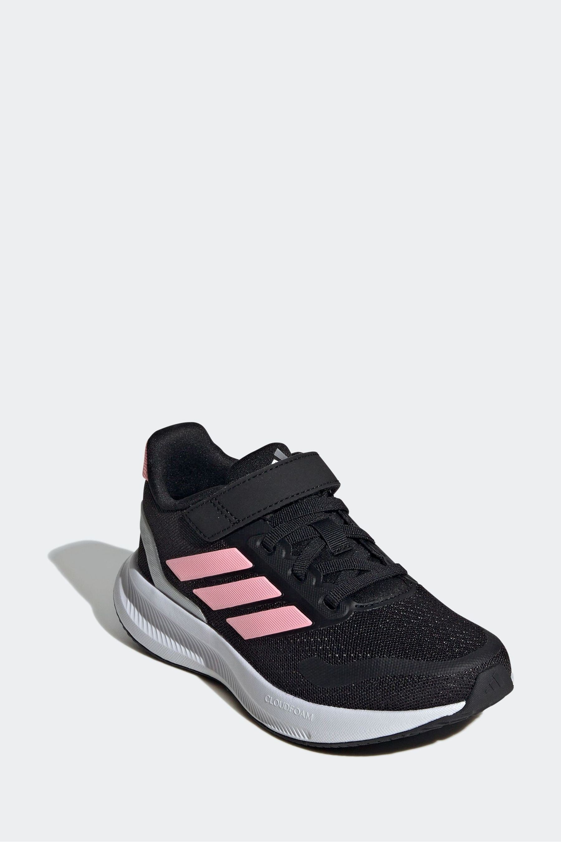 adidas Black/Pink Kids Runfalcon 5 Trainers