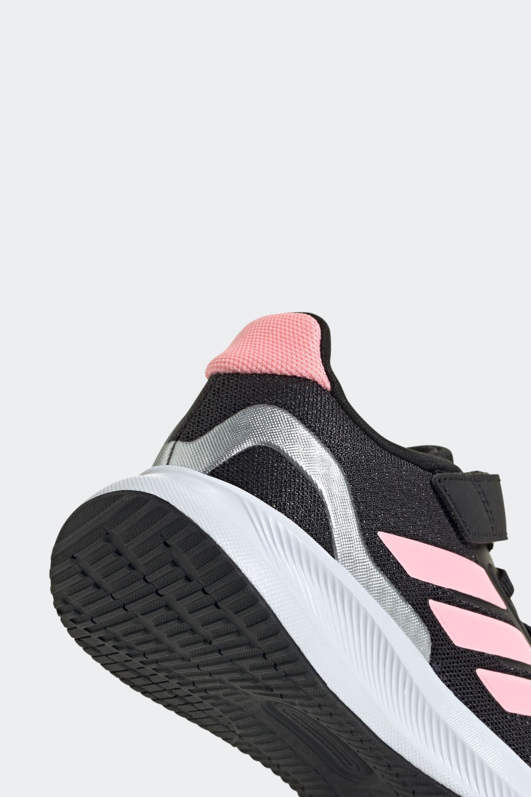 adidas Black/Pink Kids Runfalcon 5 Trainers