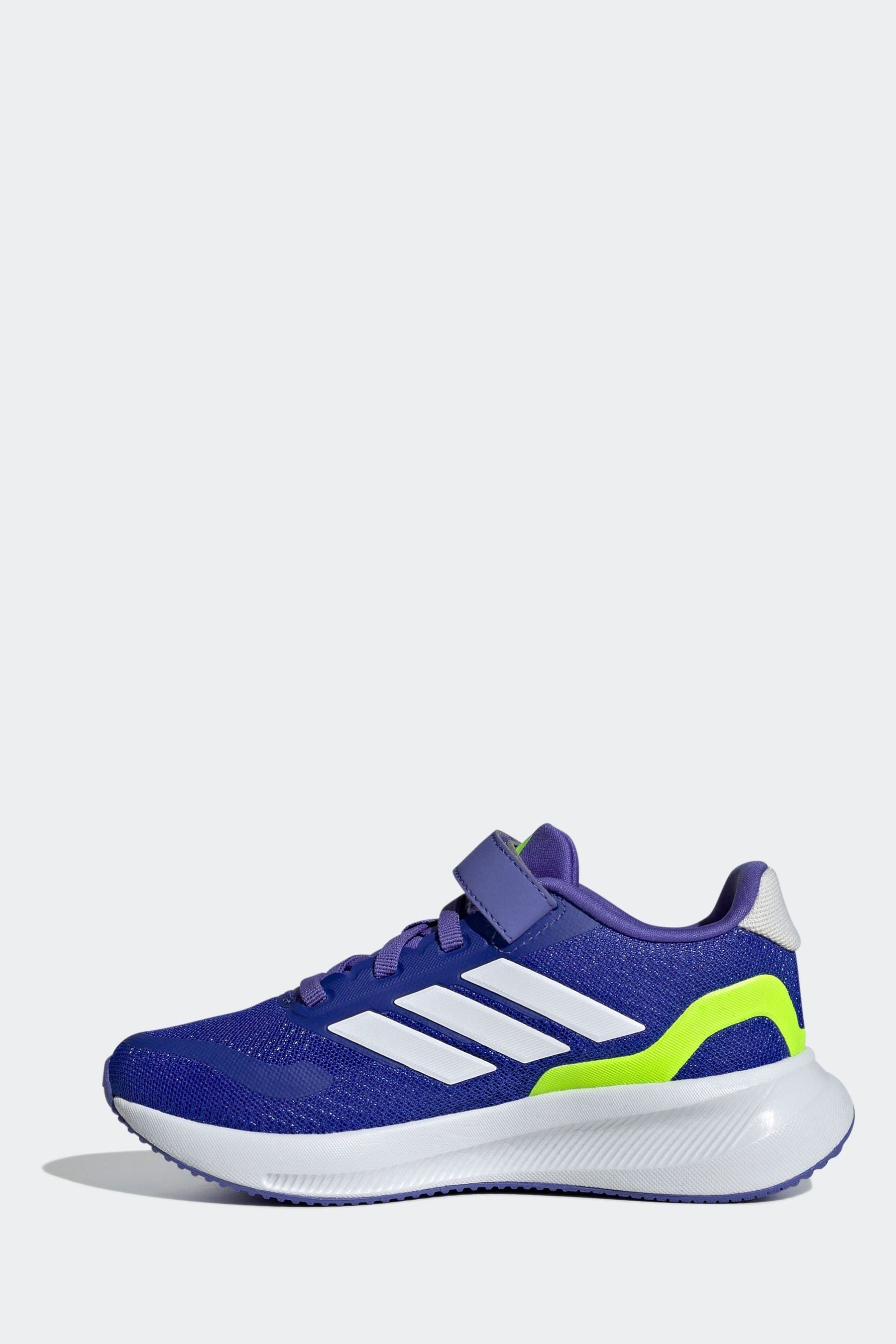 adidas Blue/White Kids Runfalcon 5 Trainers