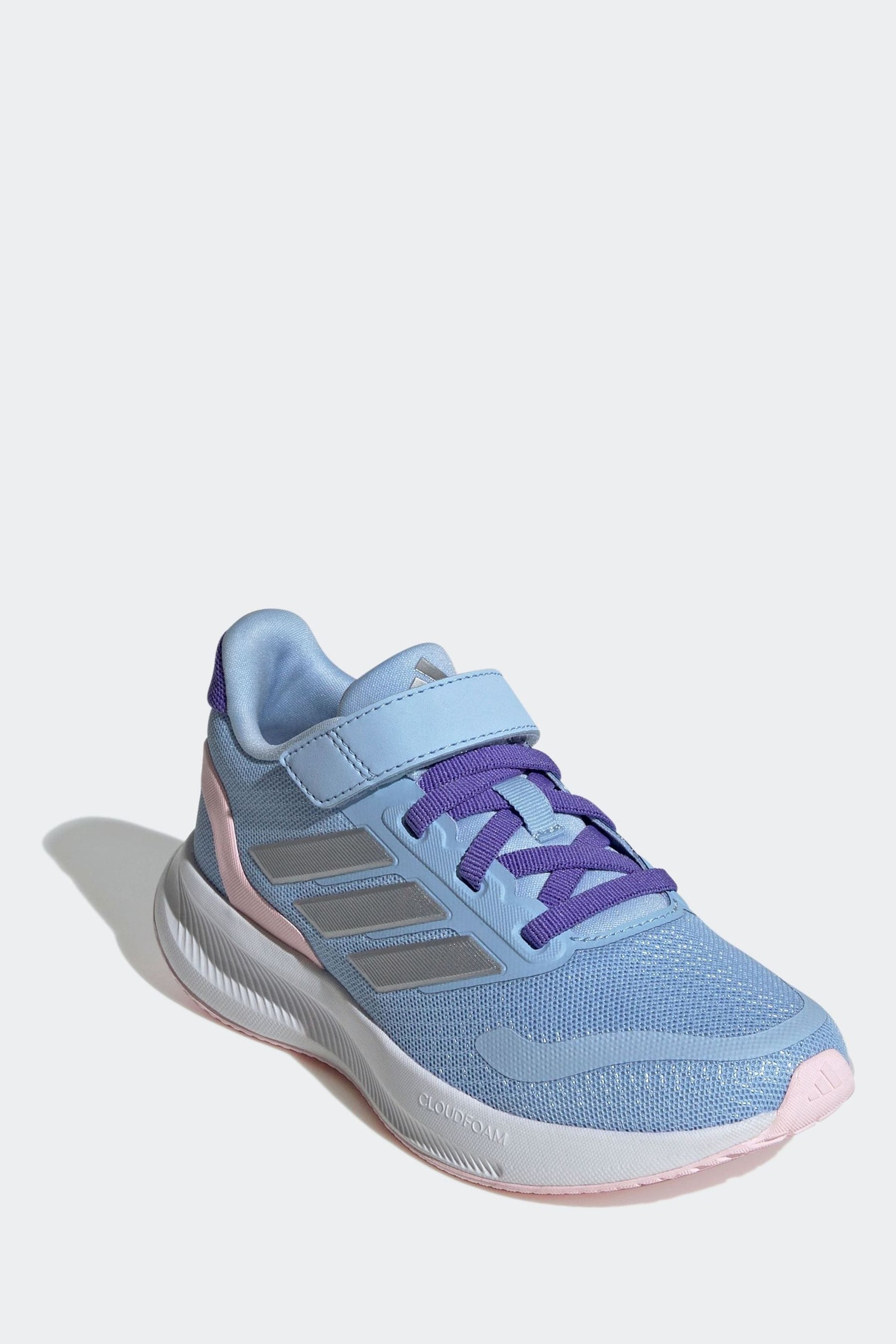 adidas Blue/Pink Kids Runfalcon 5 Trainers