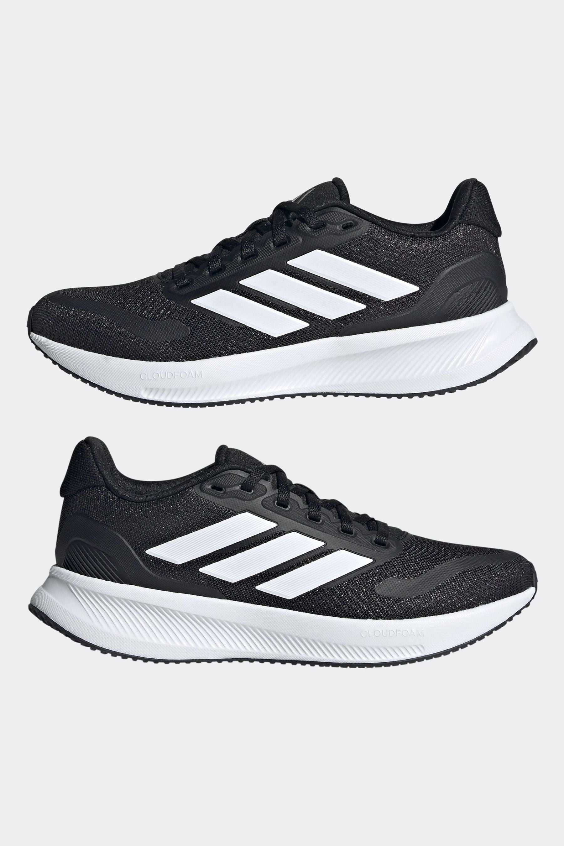 adidas Black/White Junior Runfalcon Trainers