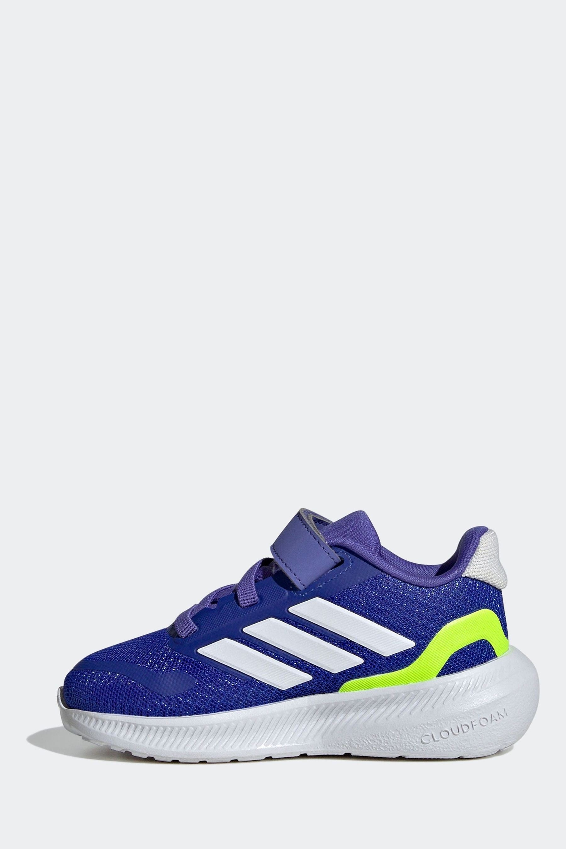 adidas Dark Blue Runfalcon 5 E L I Trainers