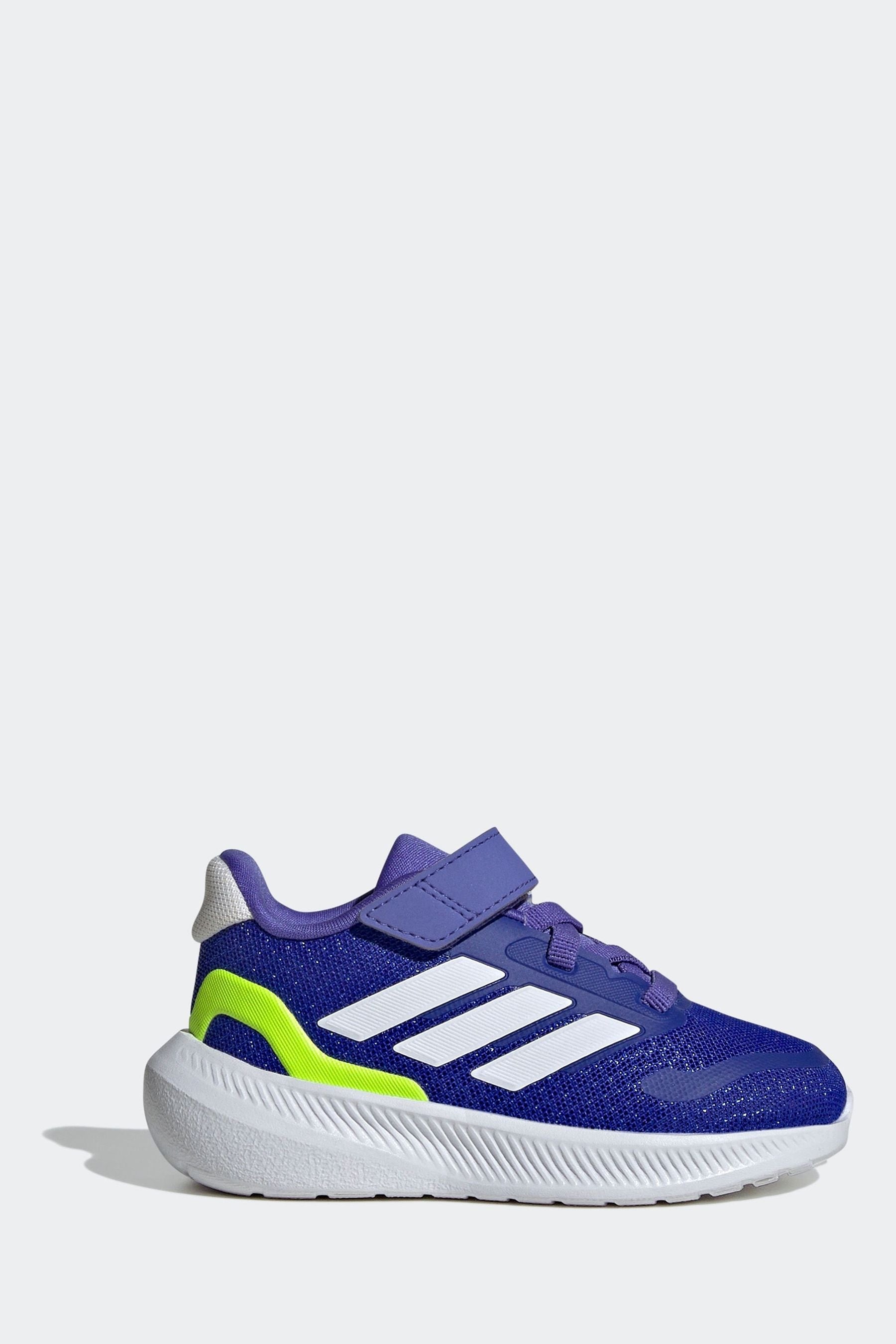 adidas Dark Blue Runfalcon 5 E L I Trainers