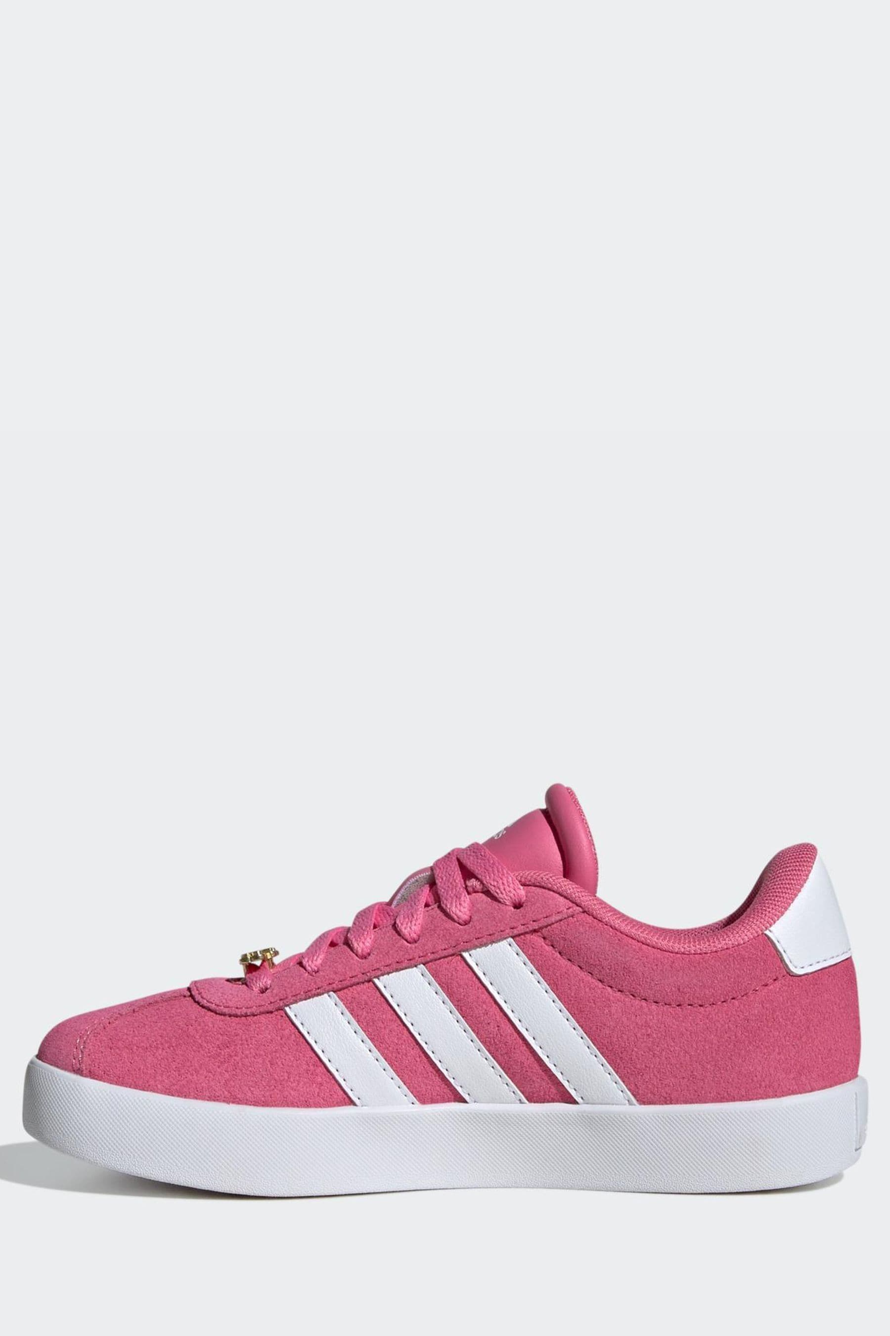 adidas Pink Junior Sportswear VL Court Trainers