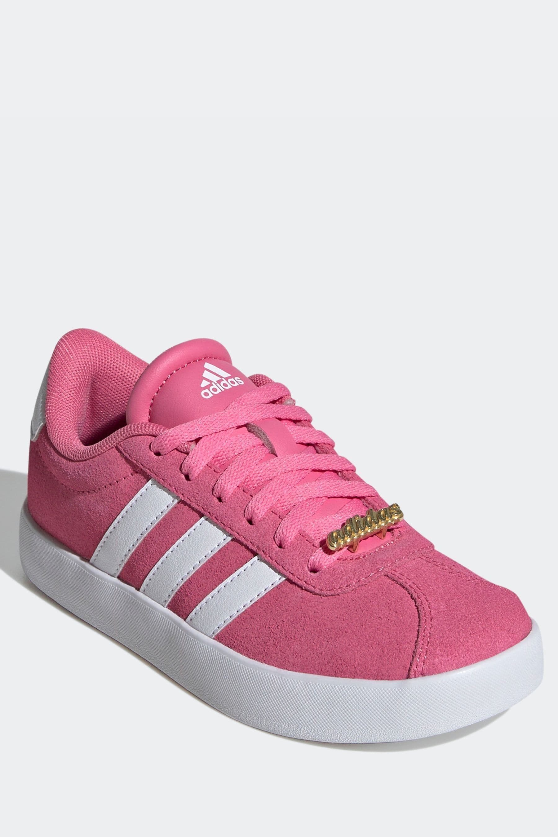 adidas Pink Junior Sportswear VL Court Trainers