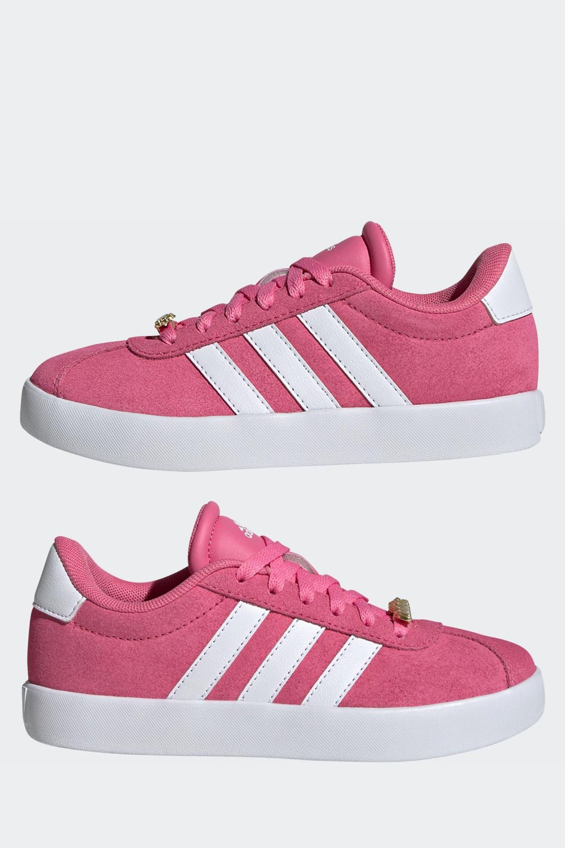 adidas Pink Junior Sportswear VL Court Trainers