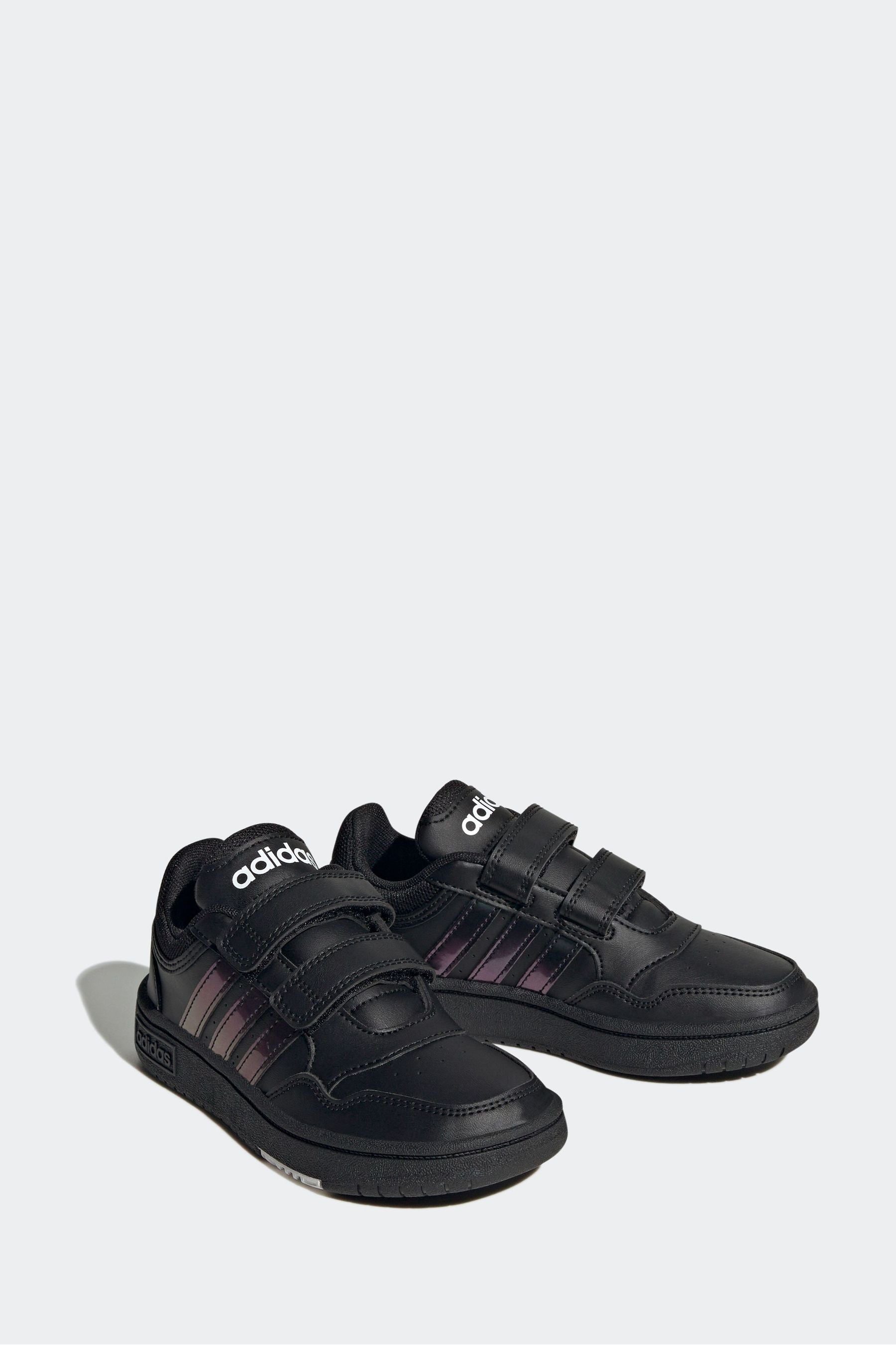 adidas Black Hoops Hook and Loop Trainers