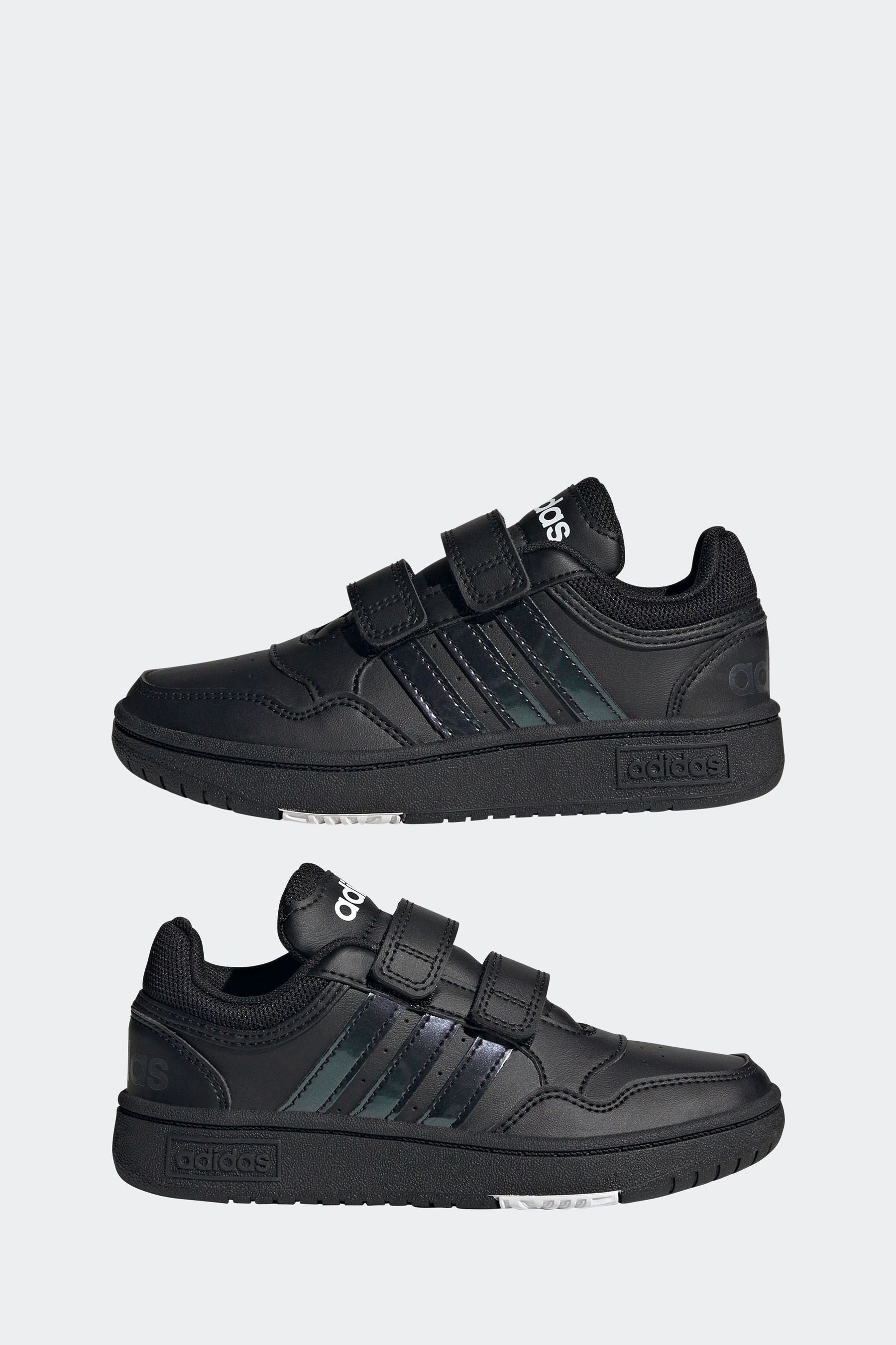 adidas Black Hoops Hook and Loop Trainers