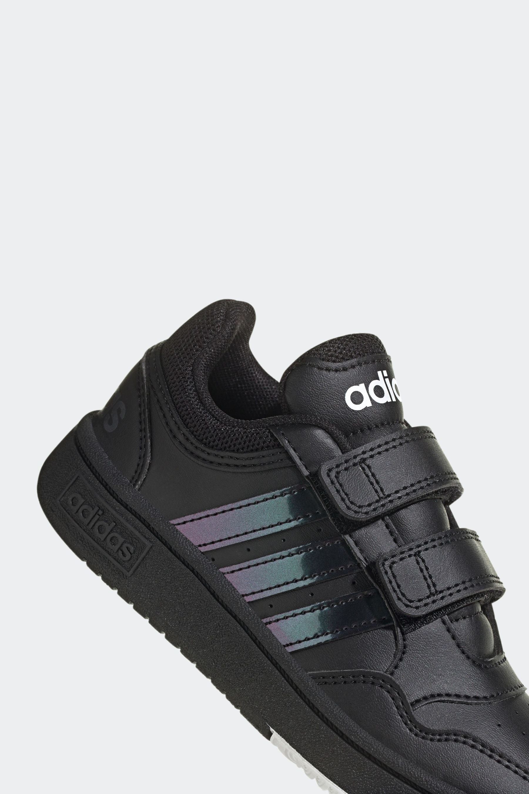 adidas Black Hoops Hook and Loop Trainers