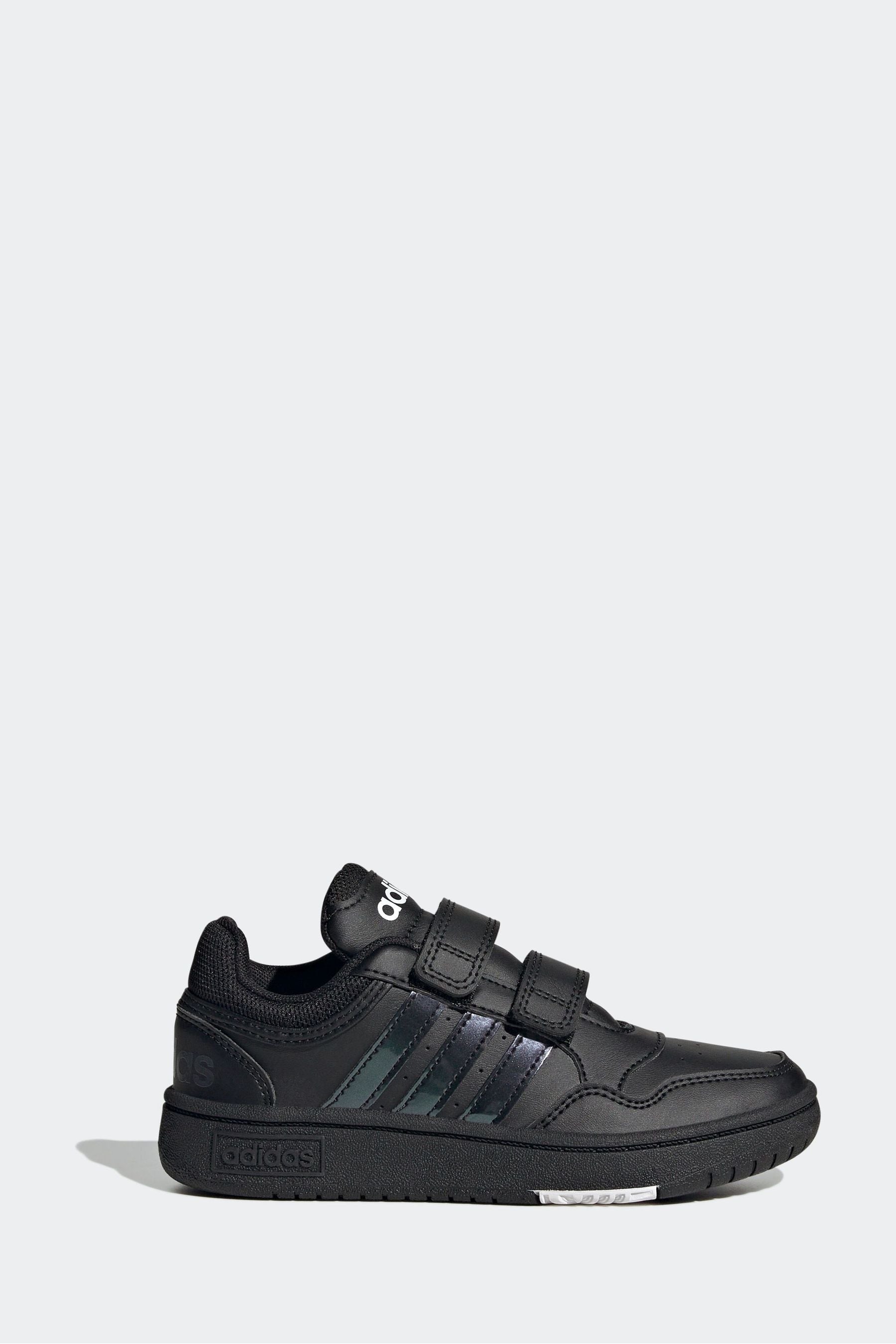 adidas Black Hoops Hook and Loop Trainers