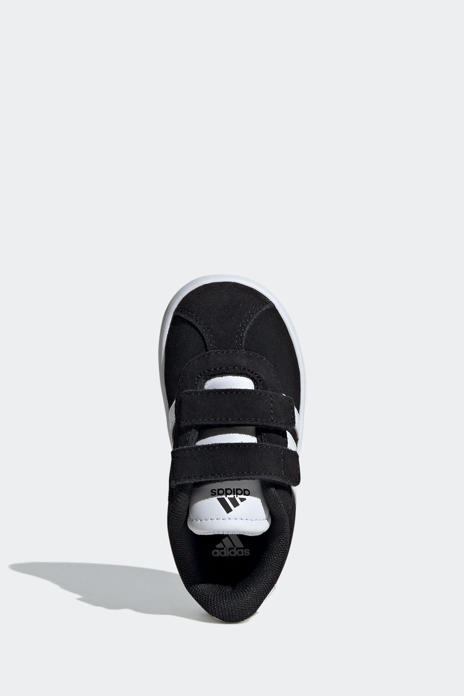 adidas Black VL Court 3.0 Hook and Loop Trainers