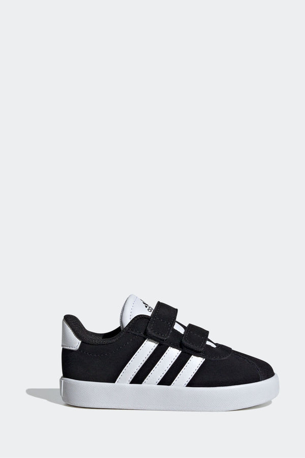 adidas Black VL Court 3.0 Hook and Loop Trainers