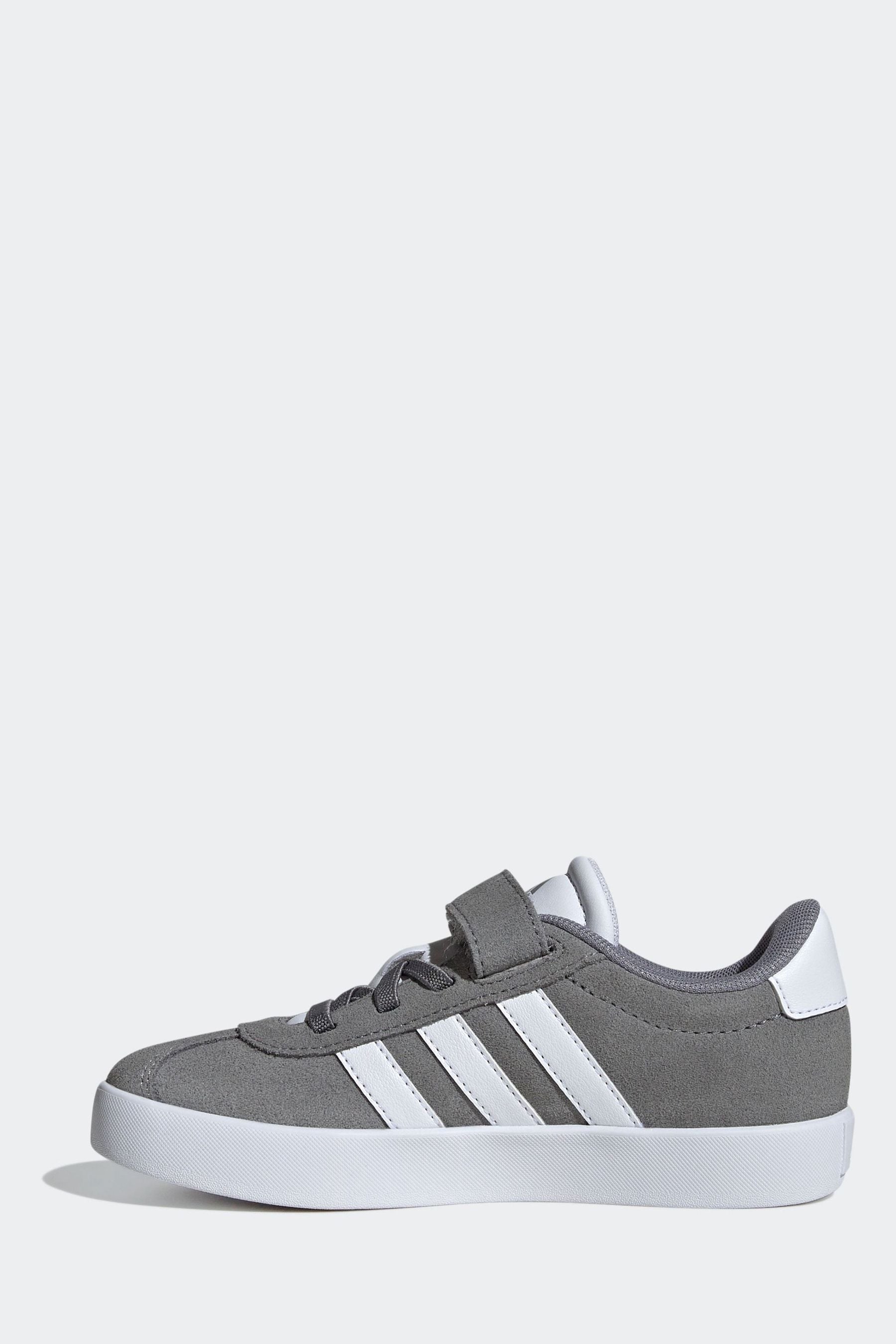 adidas Grey Kids VL Court 3.0 Trainers