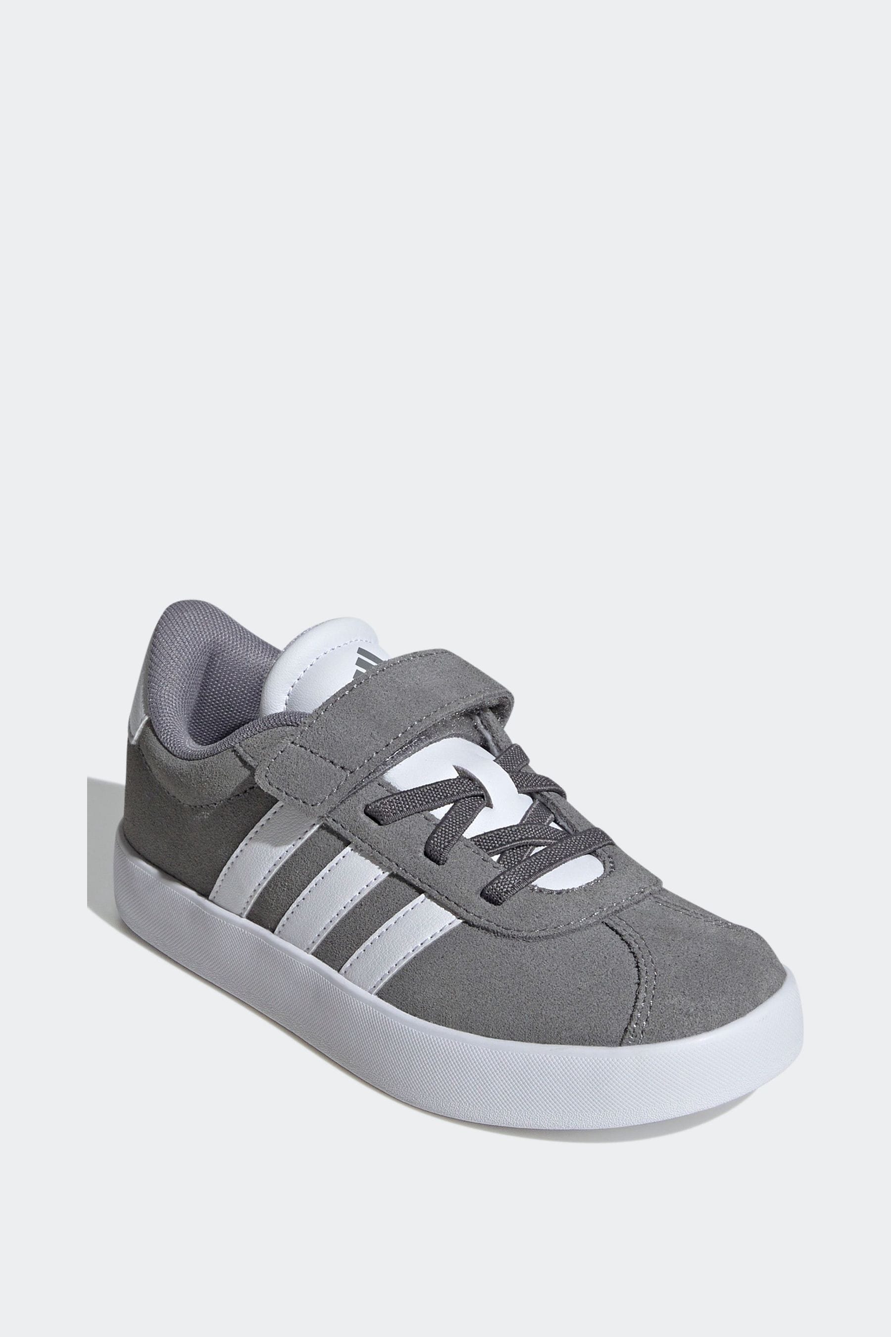 adidas Grey Kids VL Court 3.0 Trainers