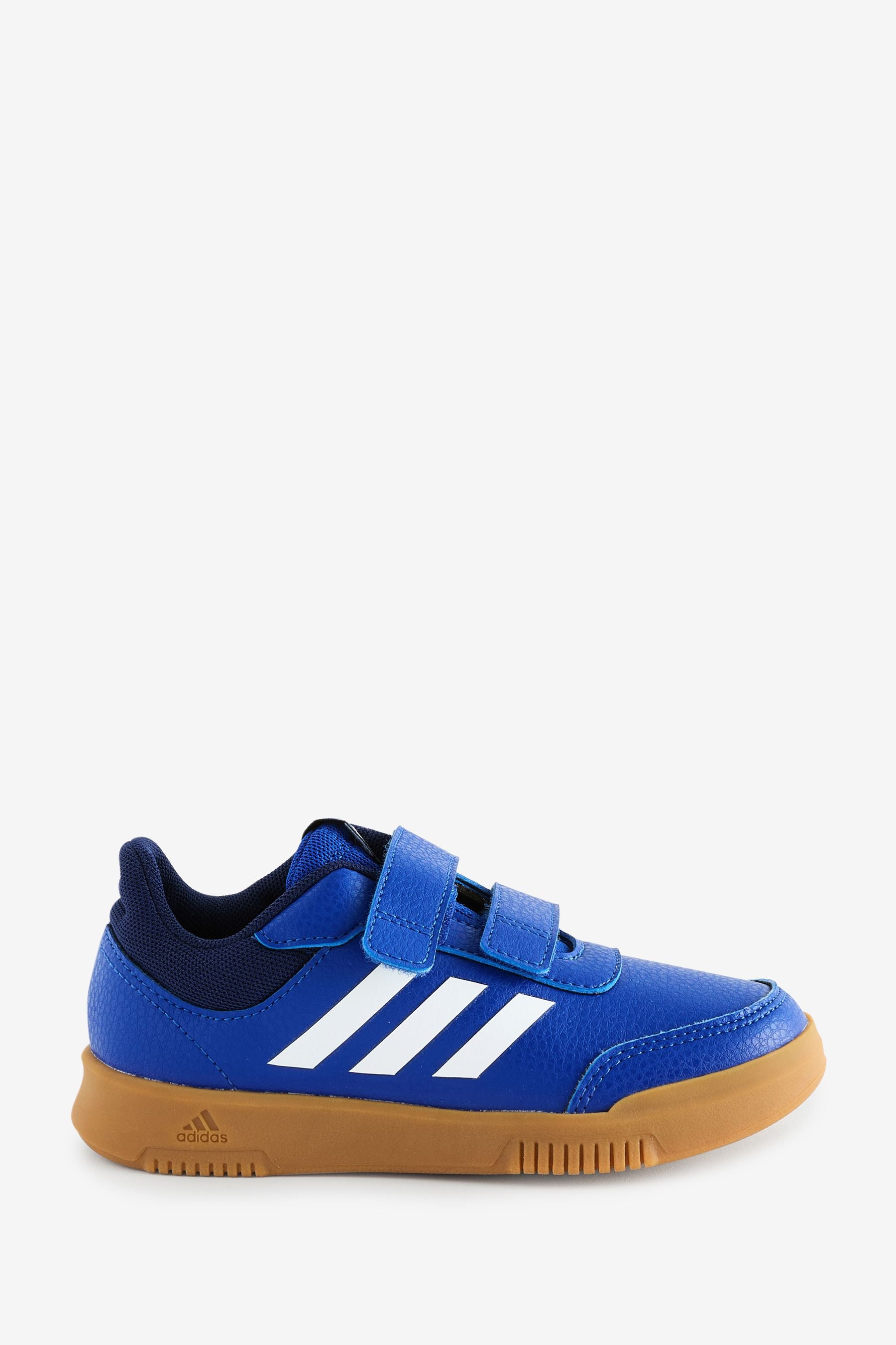 Blue/Tan adidas Tensaur Hook and Loop Shoes