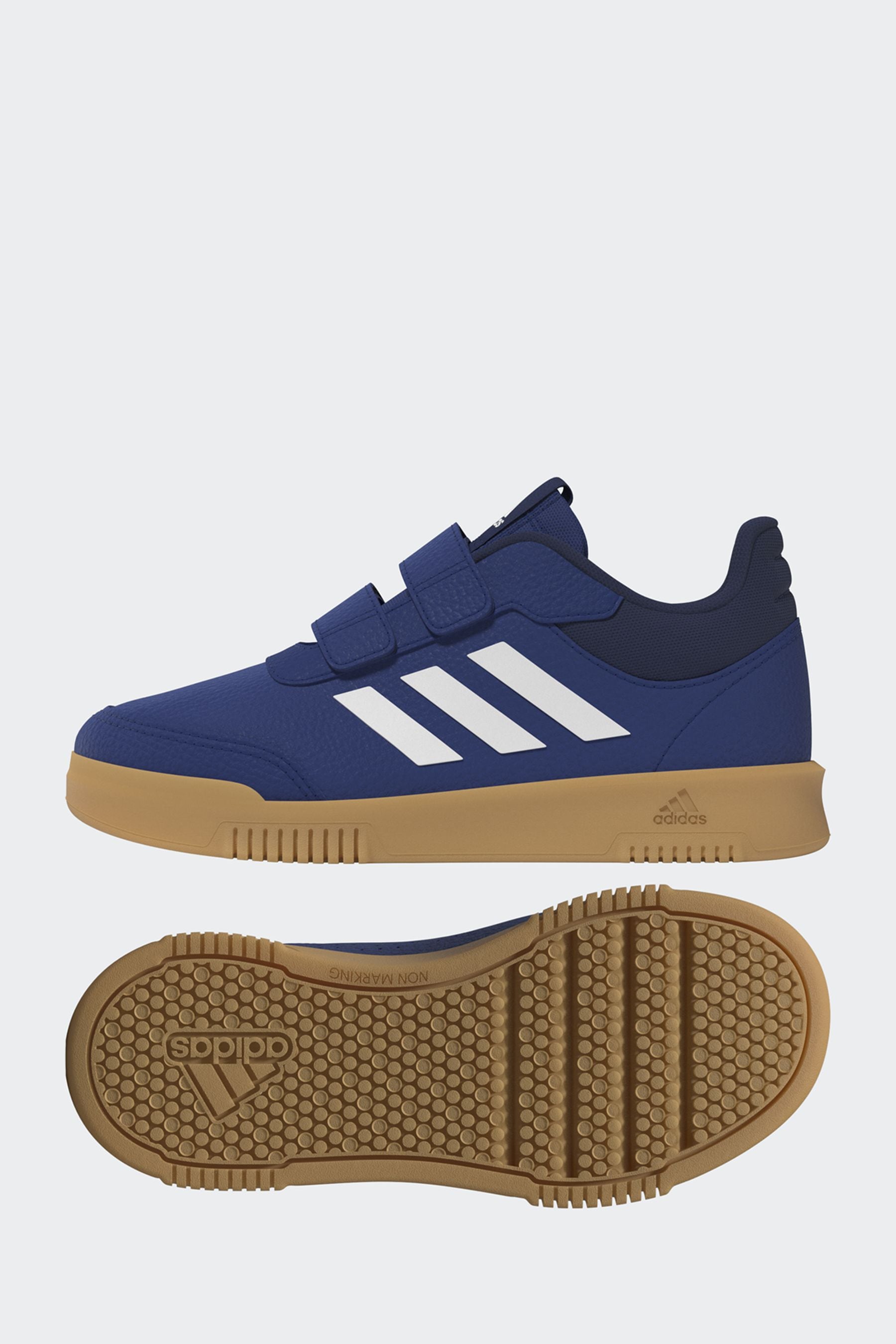 adidas Blue/Tan Hook and Loop Tensaur Hook and Loop Trainers