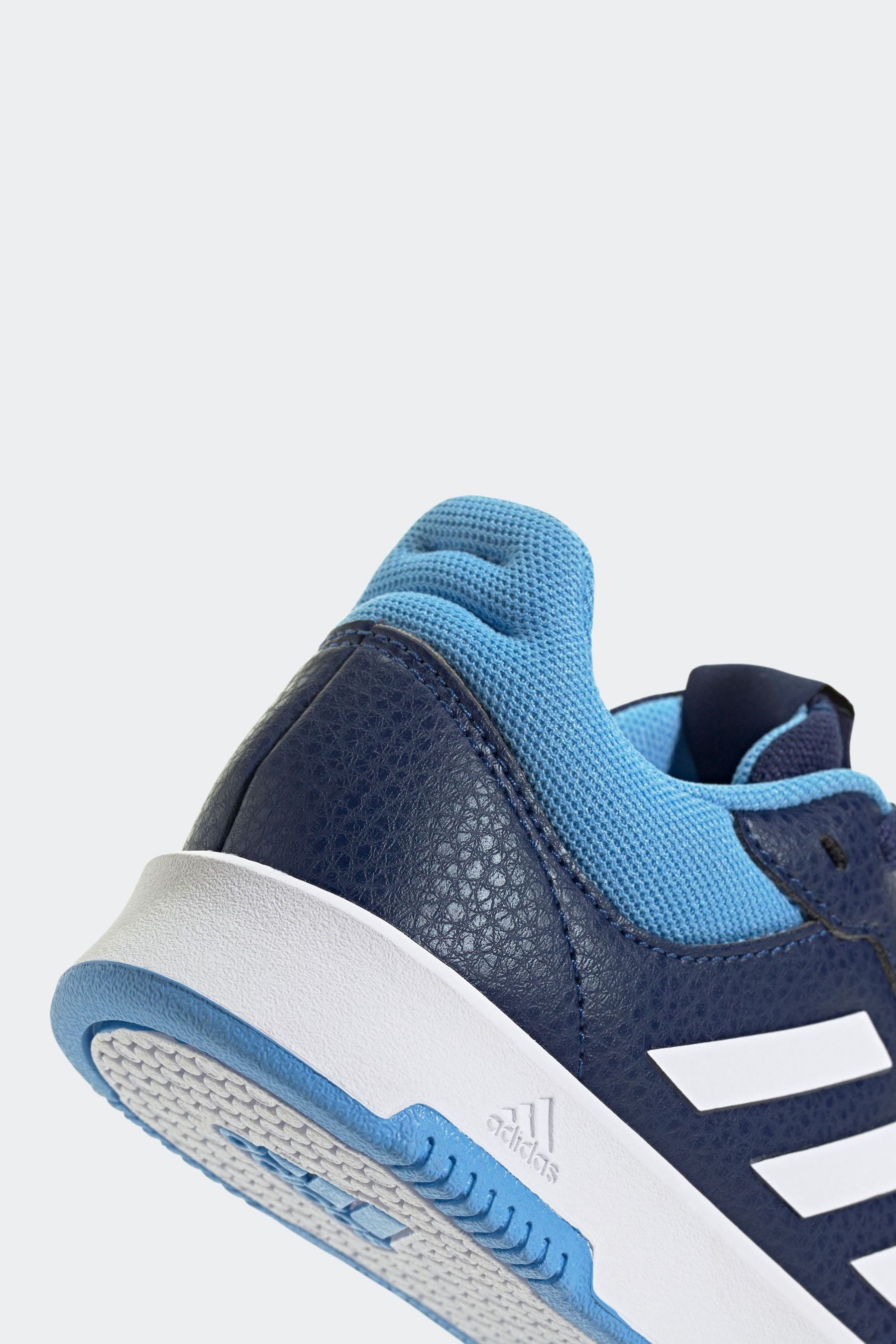 adidas Blue/White Tensaur Sport Lace Up Trainers