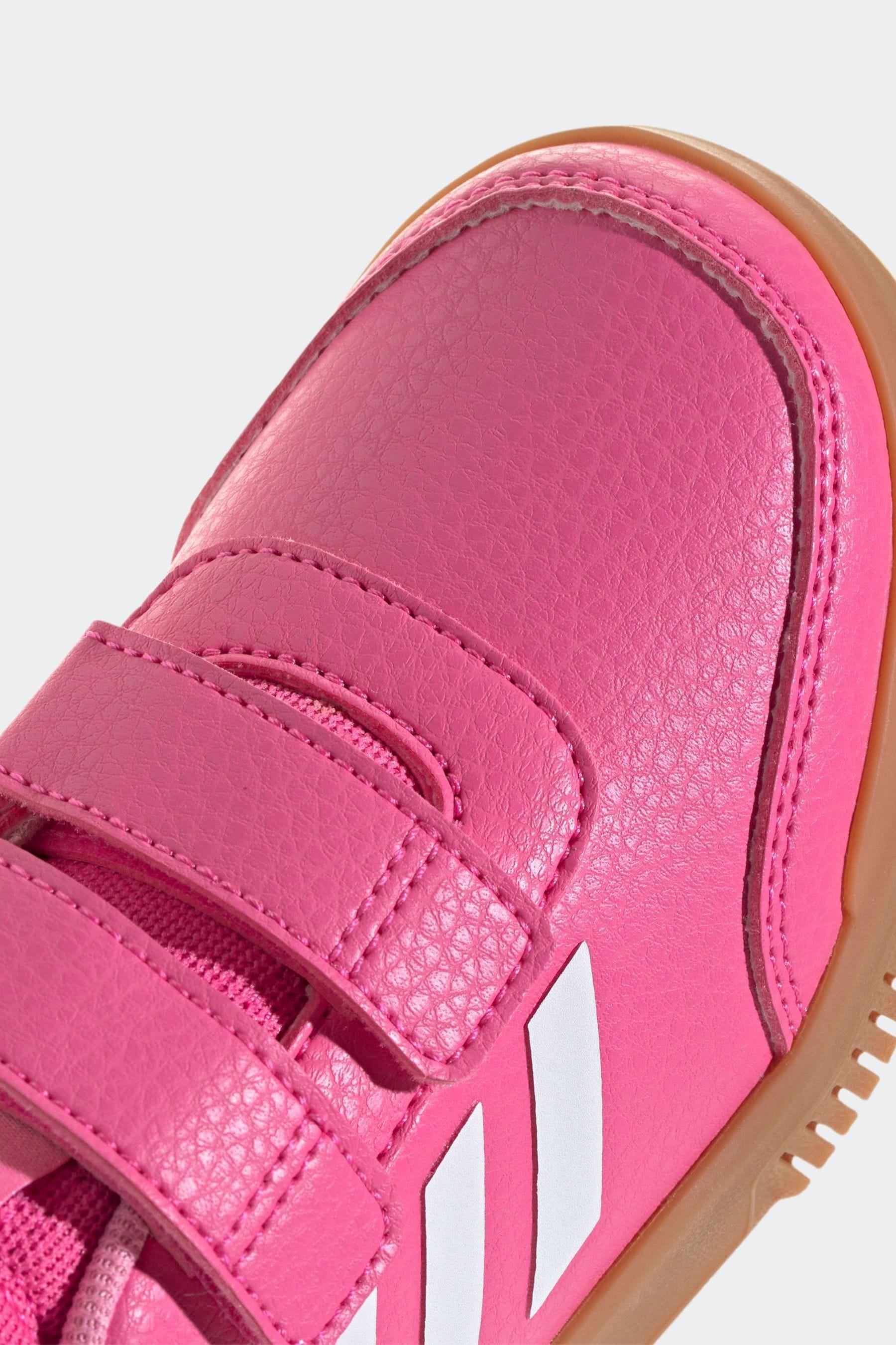 adidas Pink/Tan Hook and Loop Tensaur Hook and Loop Trainers