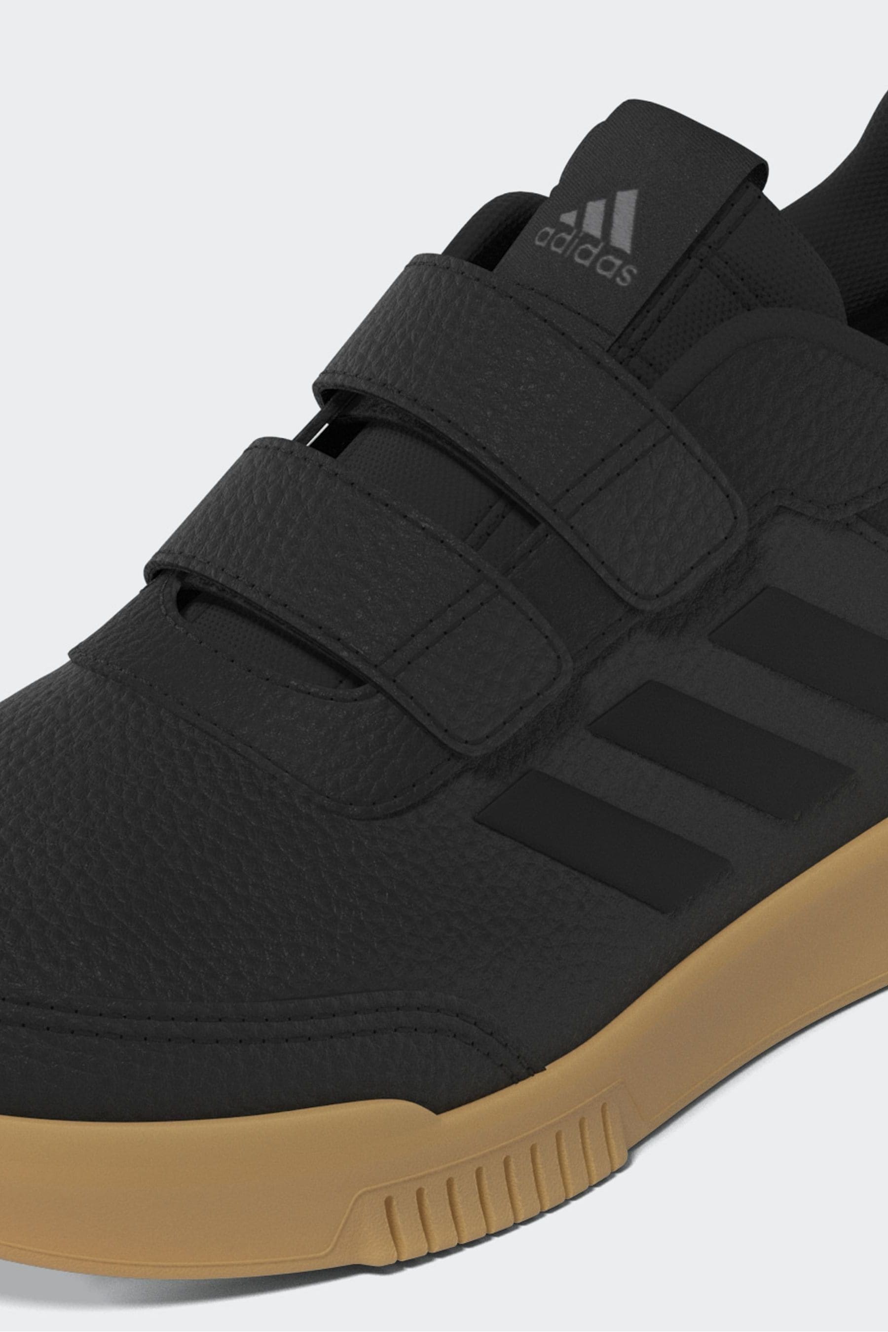 adidas Black/Tan Hook and Loop Tensaur Hook and Loop Trainers