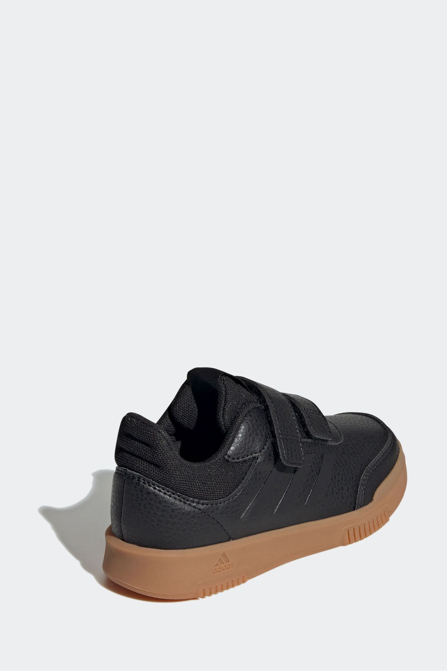 adidas Black/Tan Hook and Loop Tensaur Hook and Loop Trainers