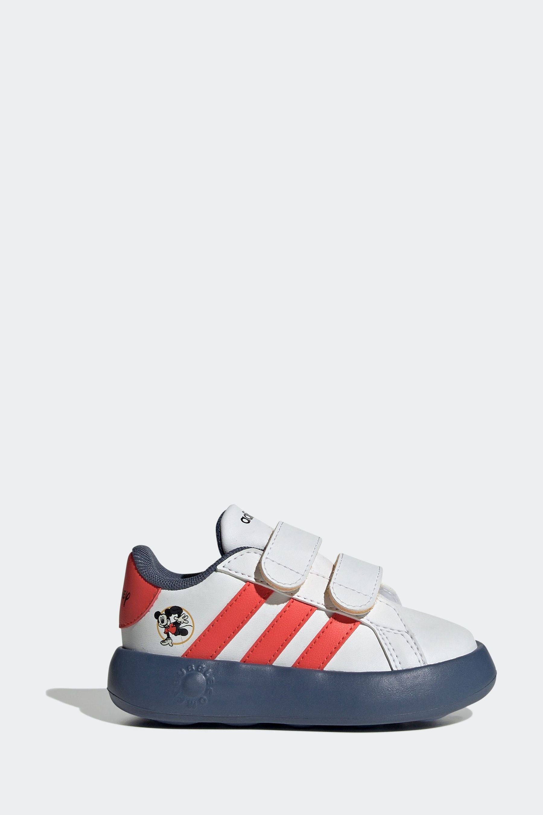 adidas White x Disney Mickey and Friends Grand Court 2.0 Trainers Kids