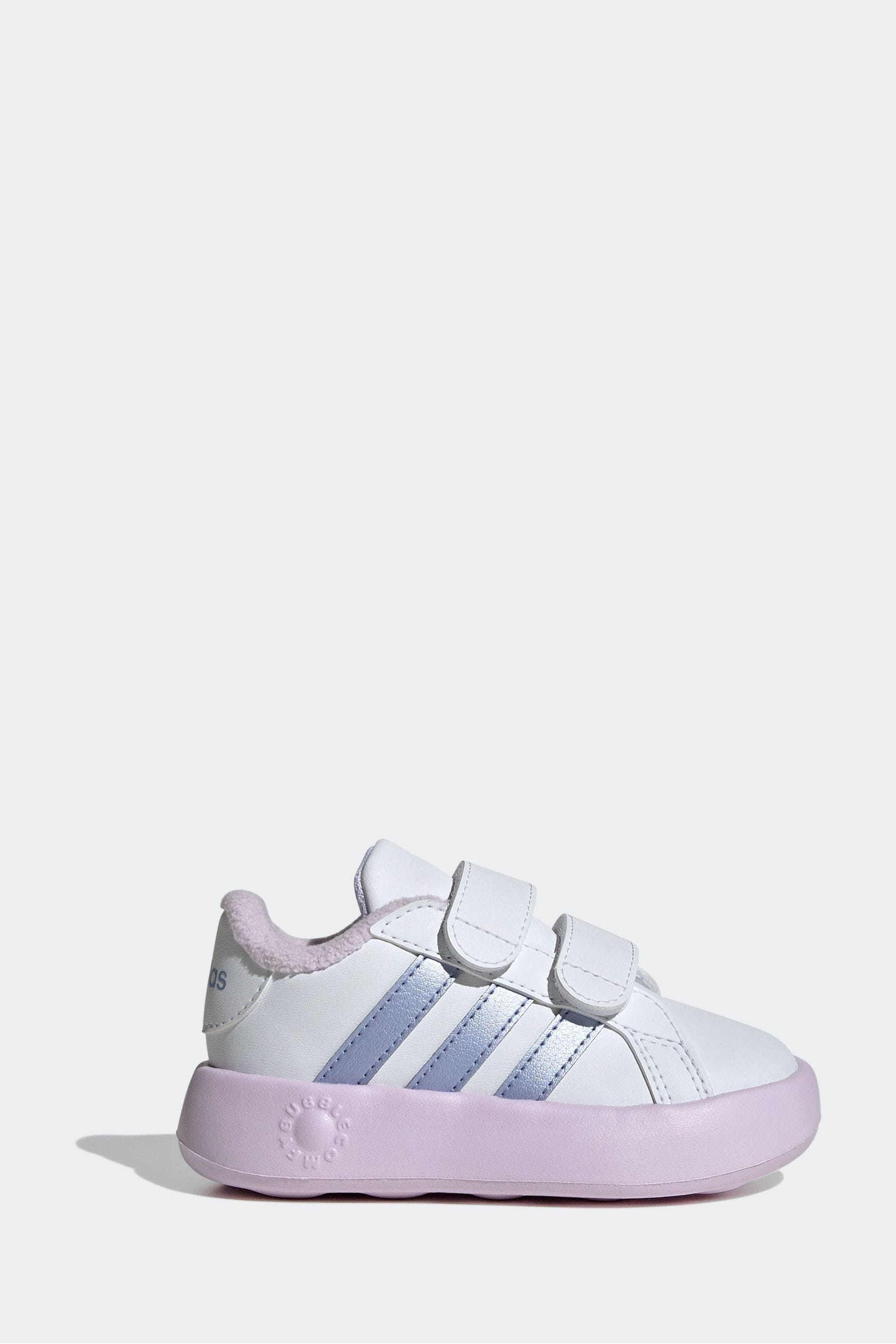 adidas White Grand Court Trainers