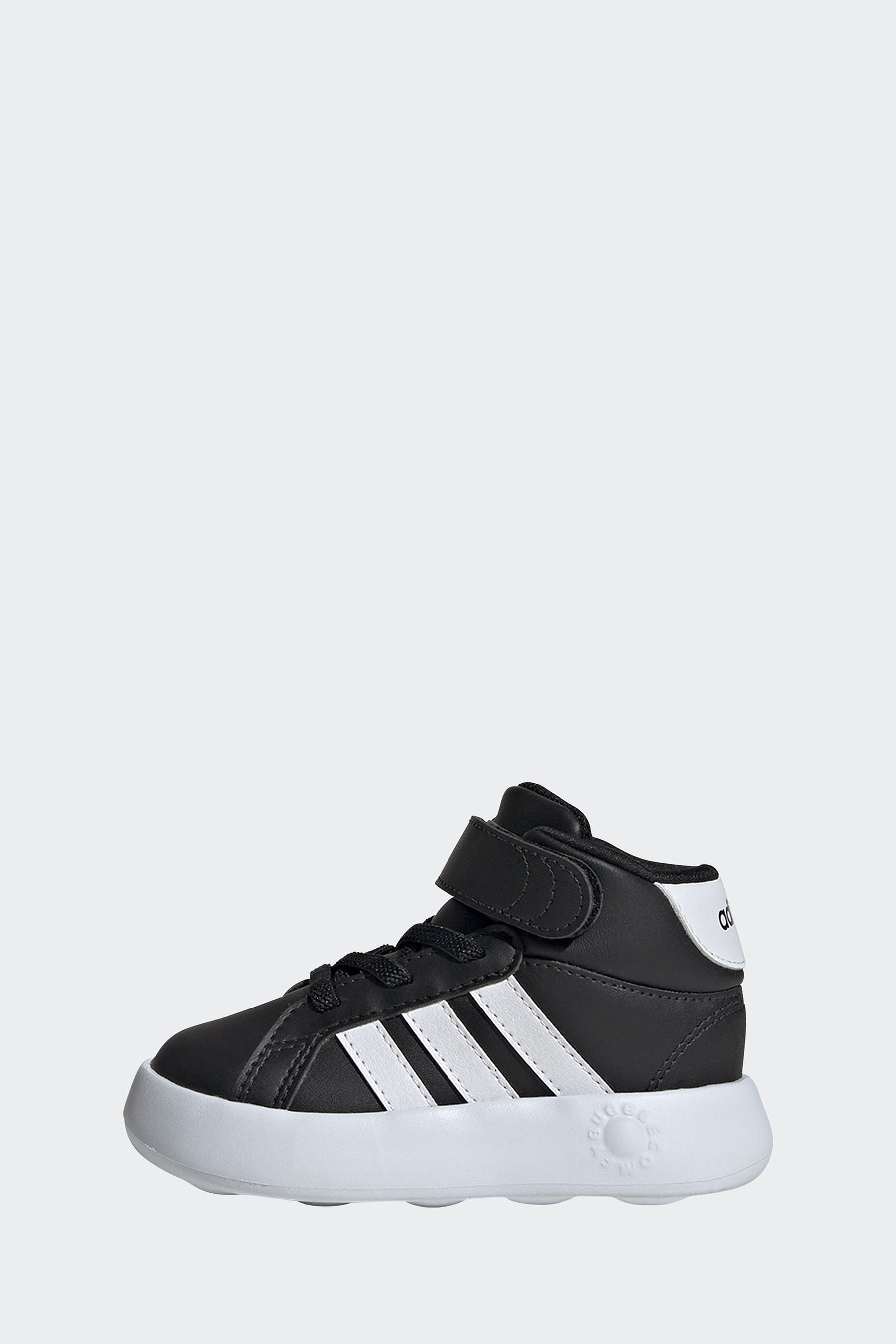 adidas Black Grand Court Mid Trainers