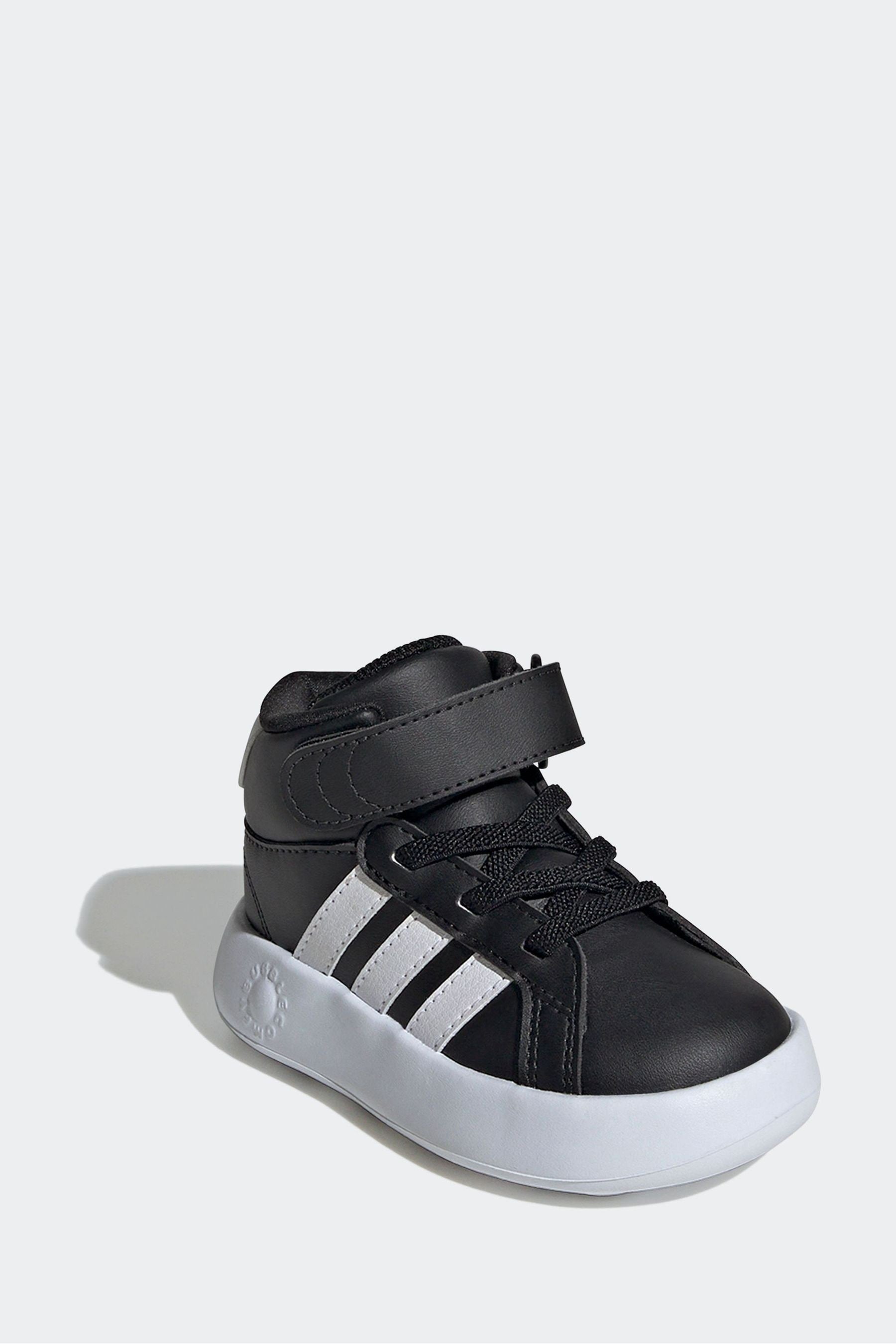 adidas Black Grand Court Mid Trainers