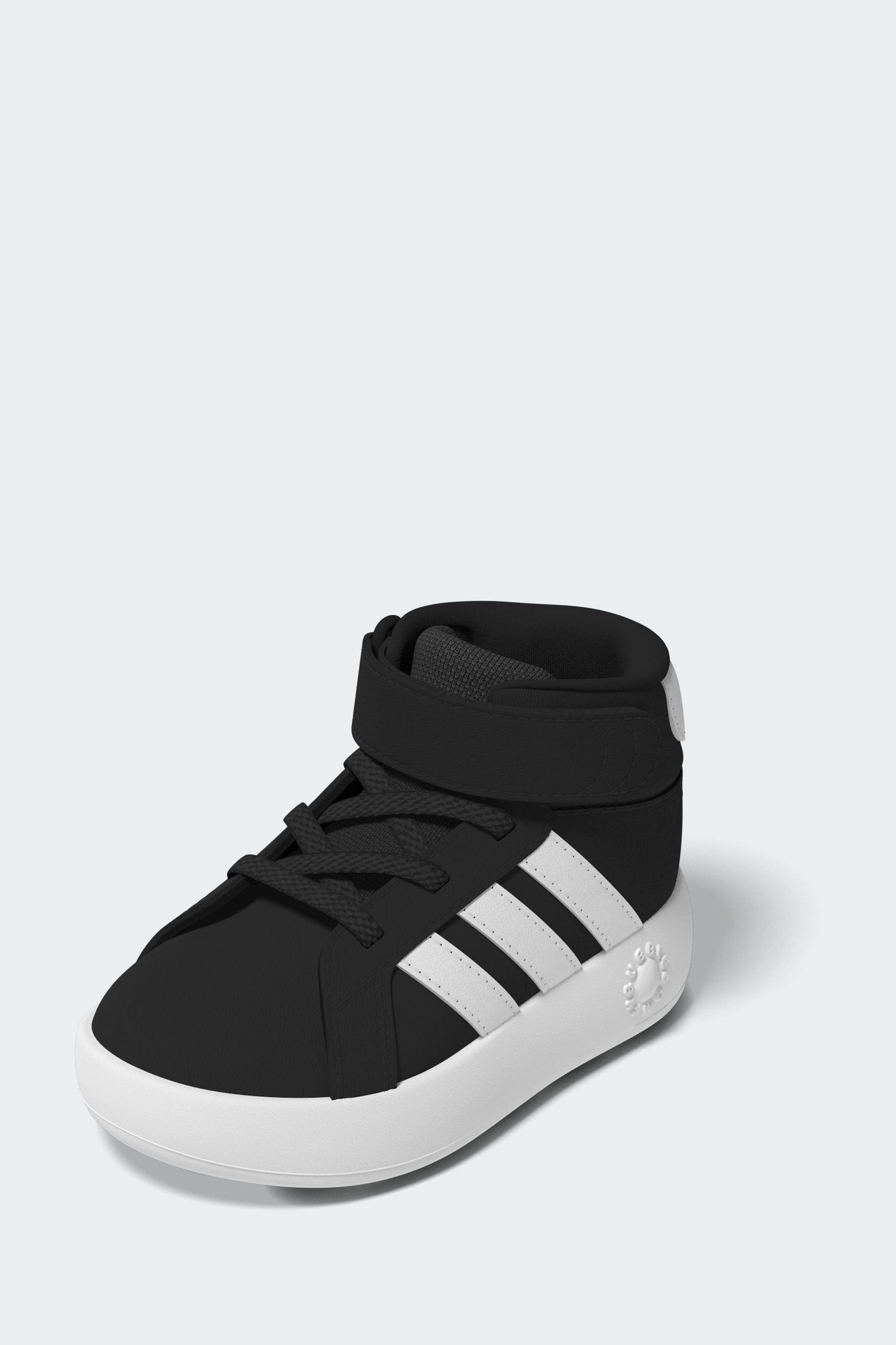 adidas Black Grand Court Mid Trainers