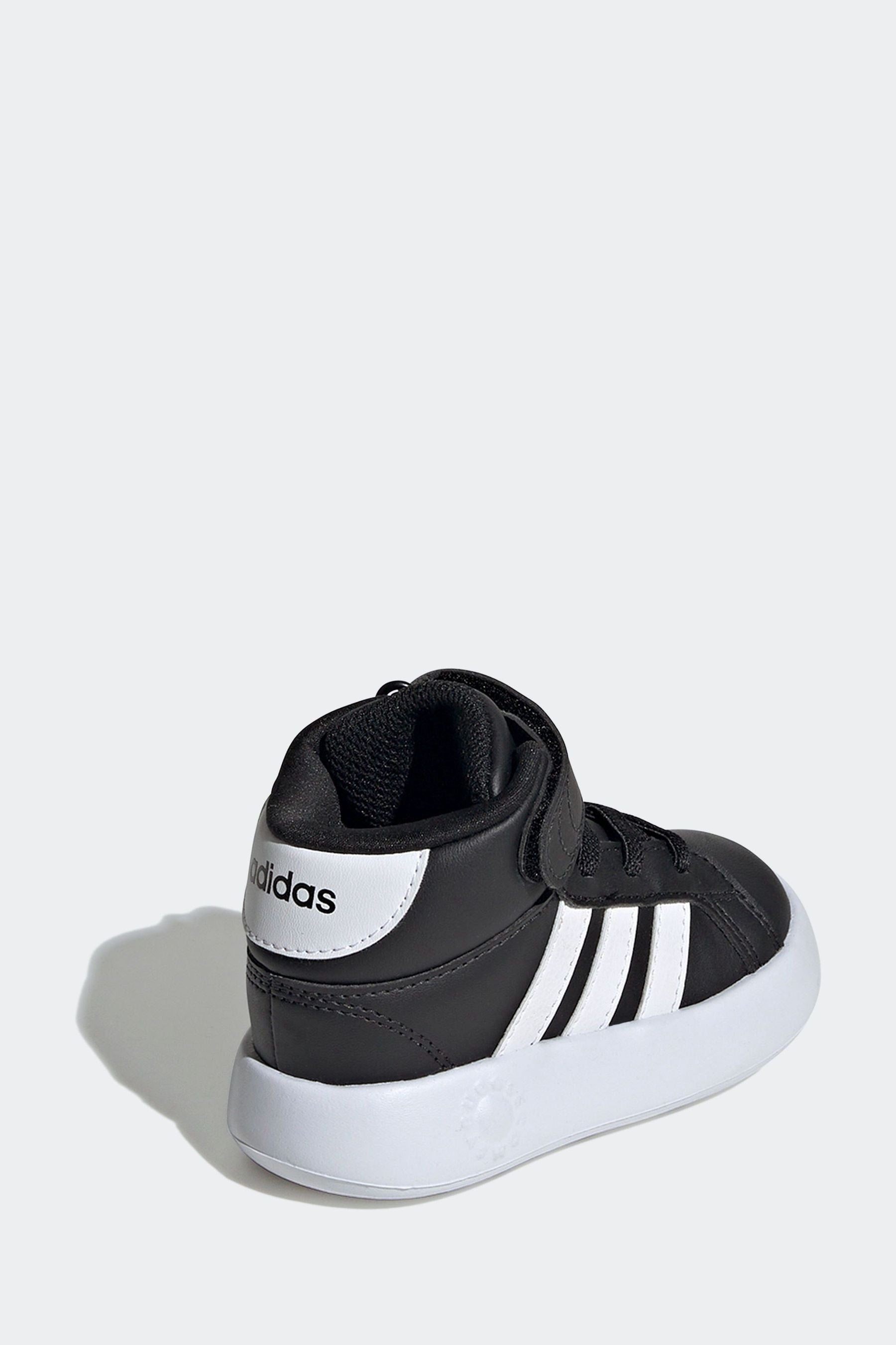 adidas Black Grand Court Mid Trainers