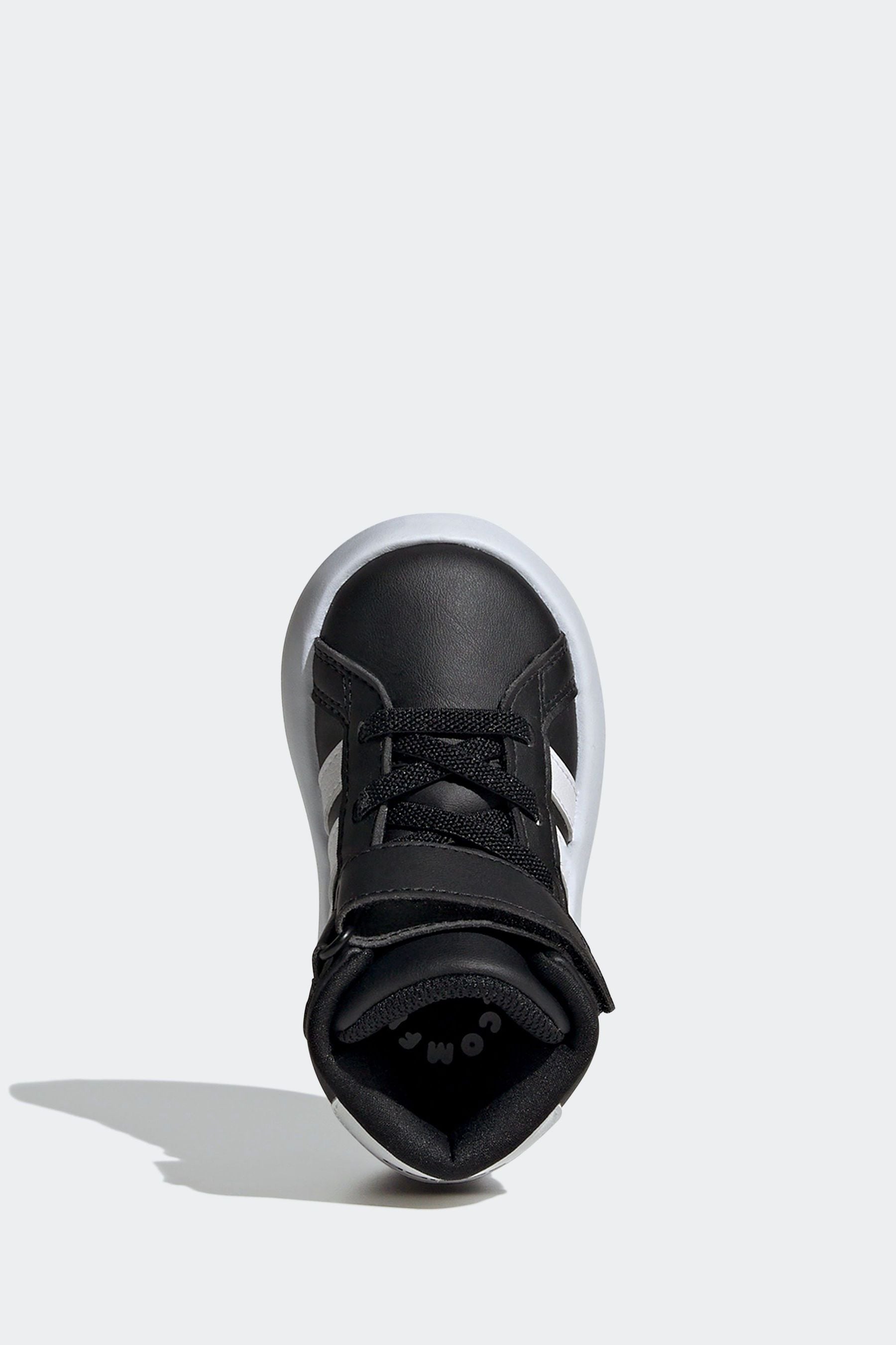 adidas Black Grand Court Mid Trainers