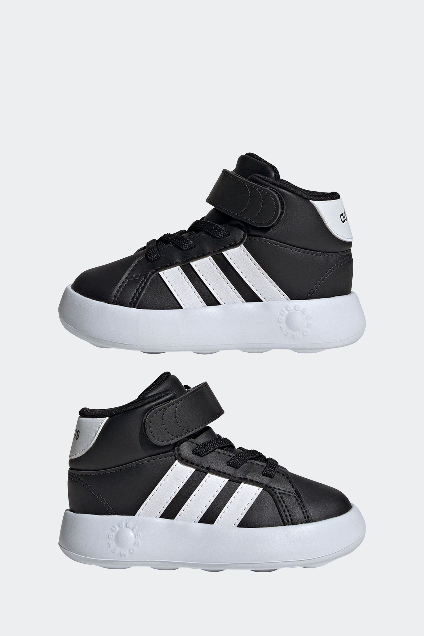 adidas Black Grand Court Mid Trainers