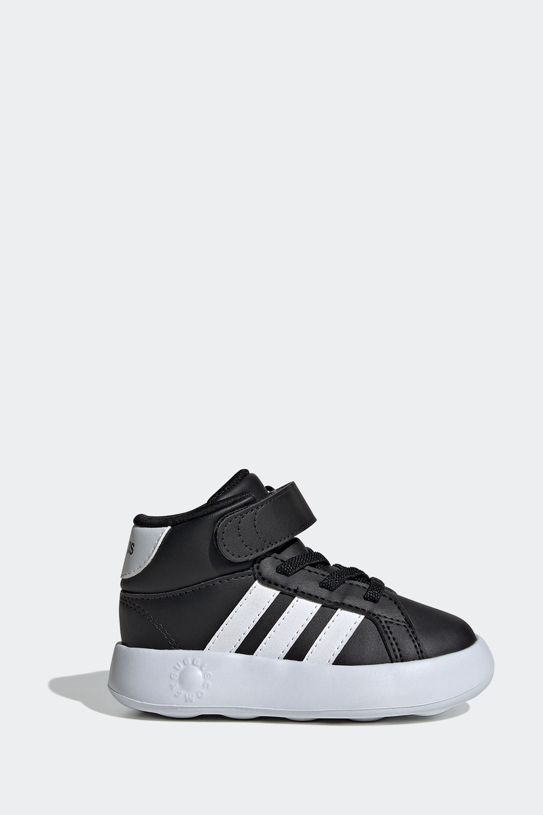 adidas Black Grand Court Mid Trainers