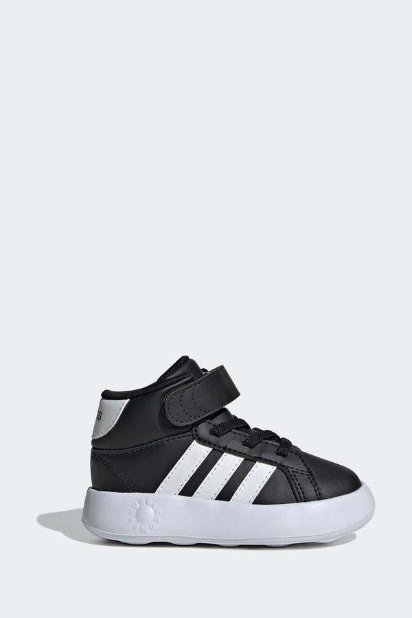 Black adidas Grand Court Mid Trainers