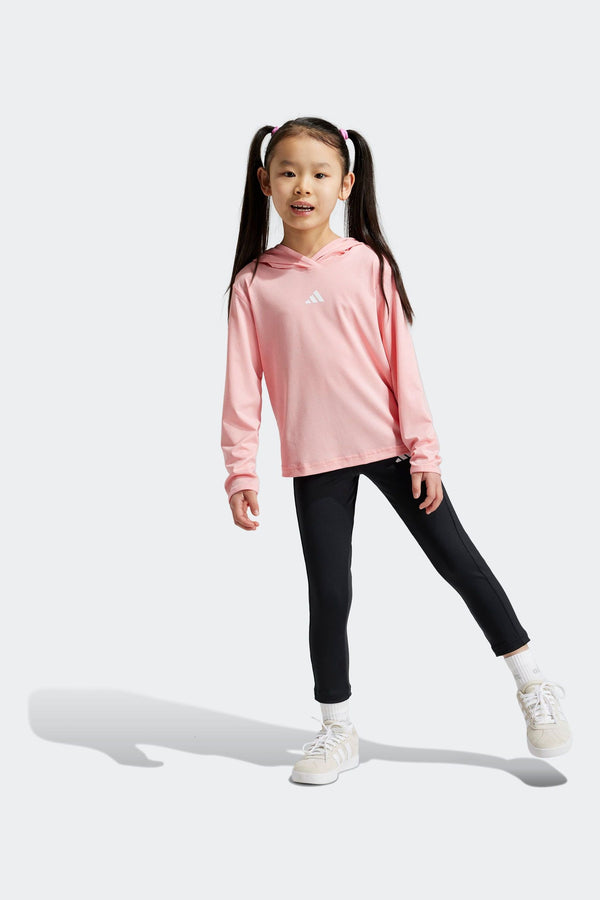 adidas Pink Kids Sports Top & Leggings Set