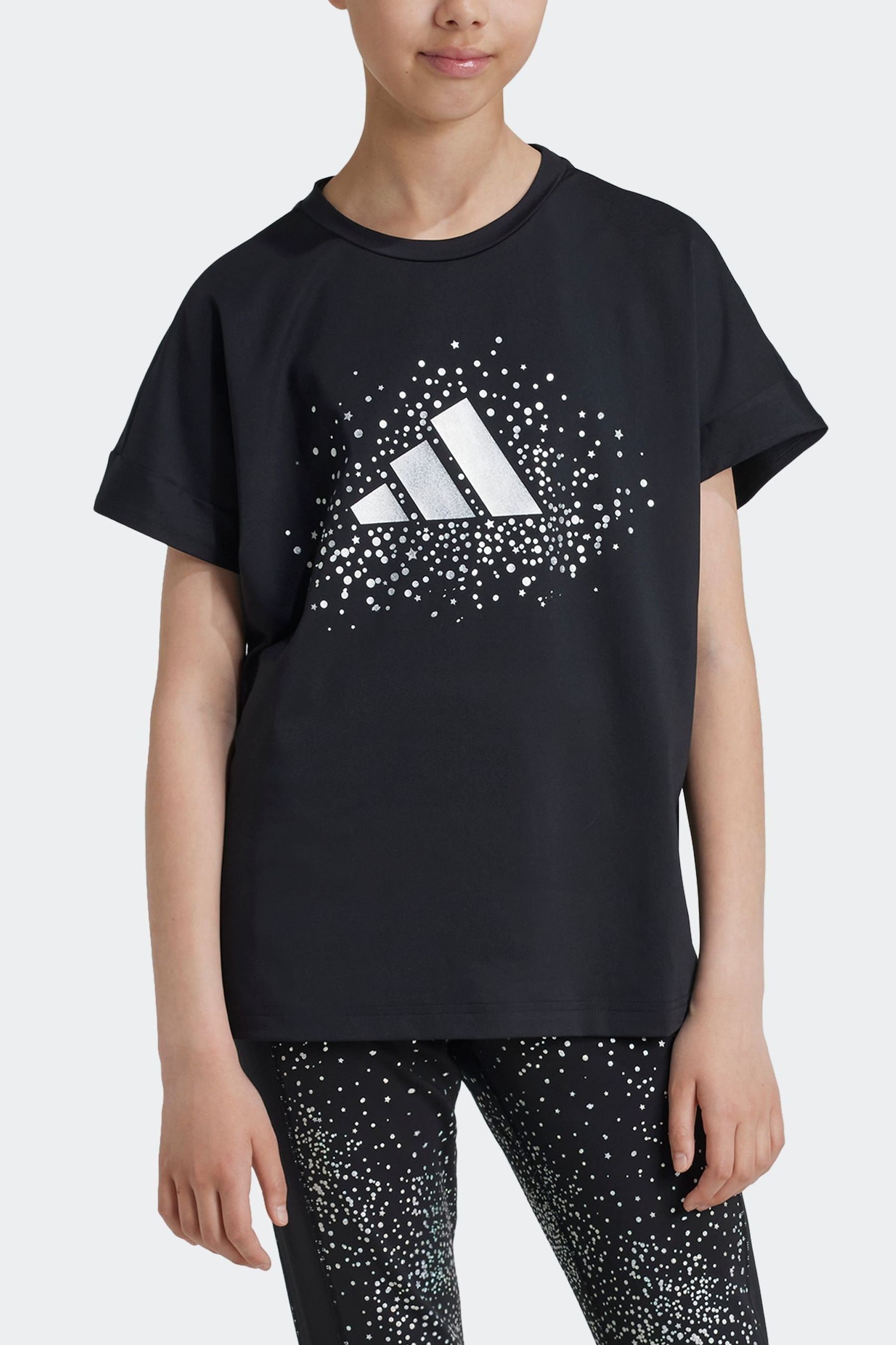 adidas Black Kids Winter T-Shirt