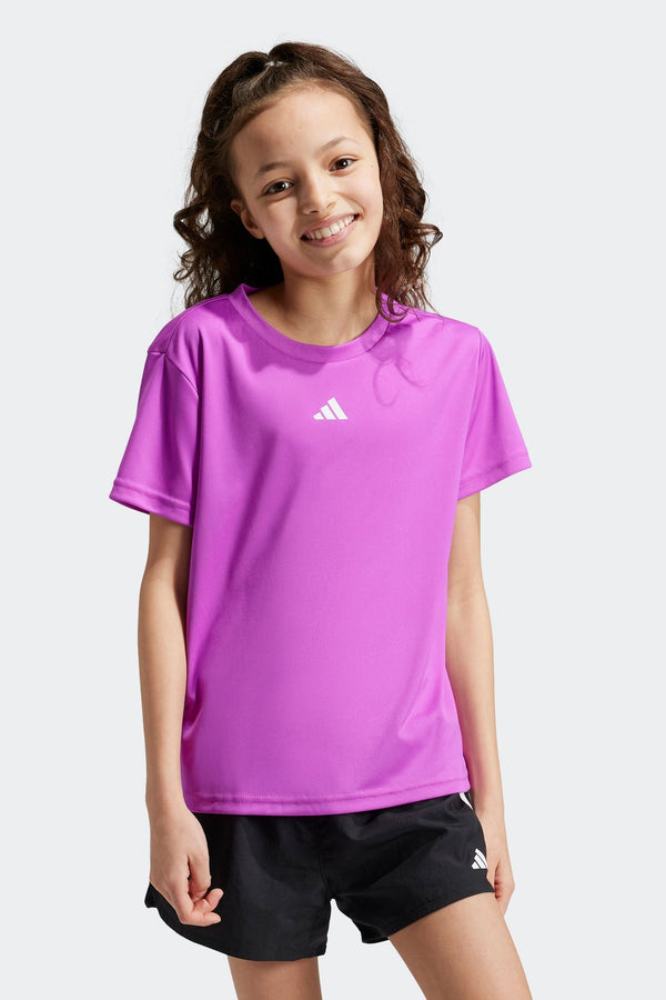 adidas Purple Train Essentials Regular Fit Logo Training Tshirt