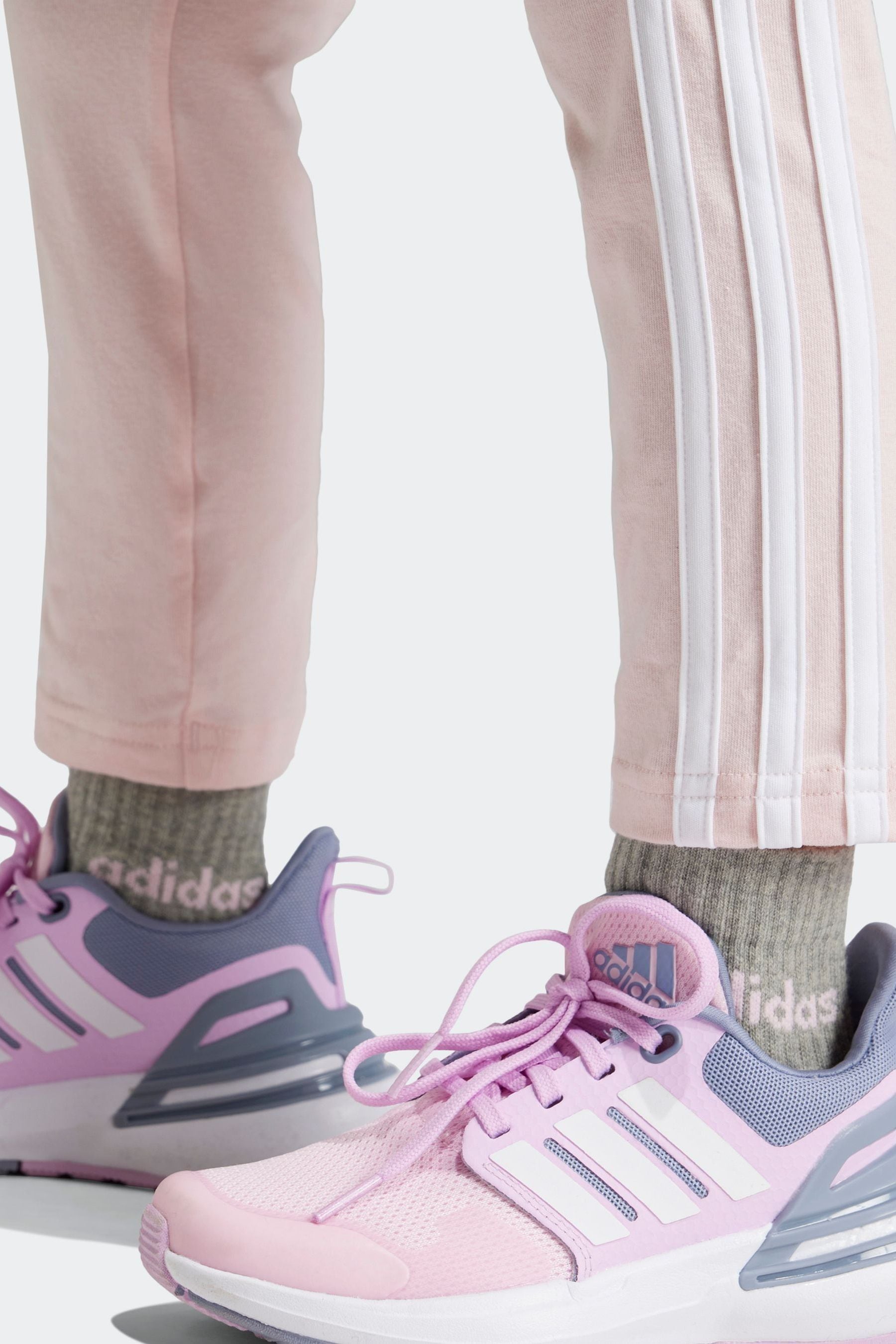 adidas Pink Sportswear Essentials 3-Stripes Leggings