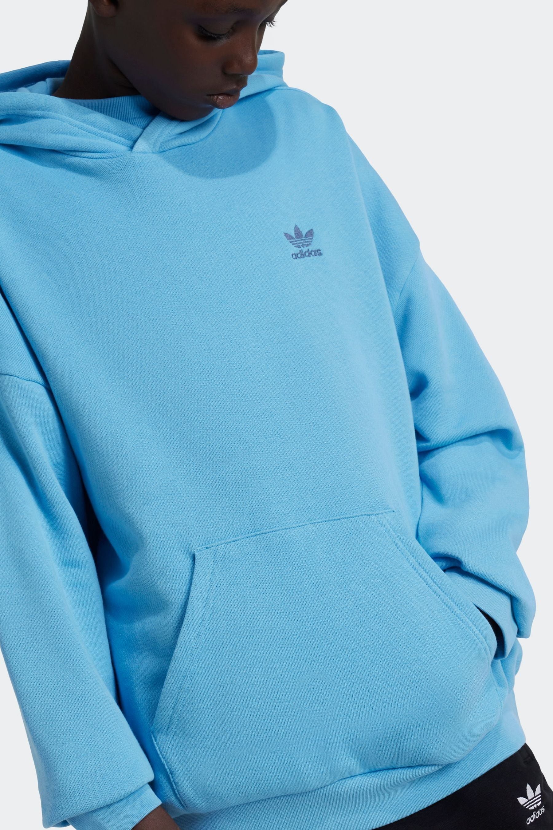 adidas Blue Kids Originals 100% Cotton Hoodie