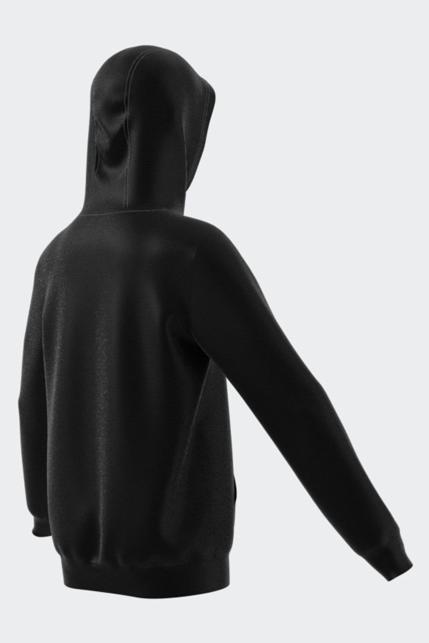 adidas originals Black Small Trefioil Logo Hoodie