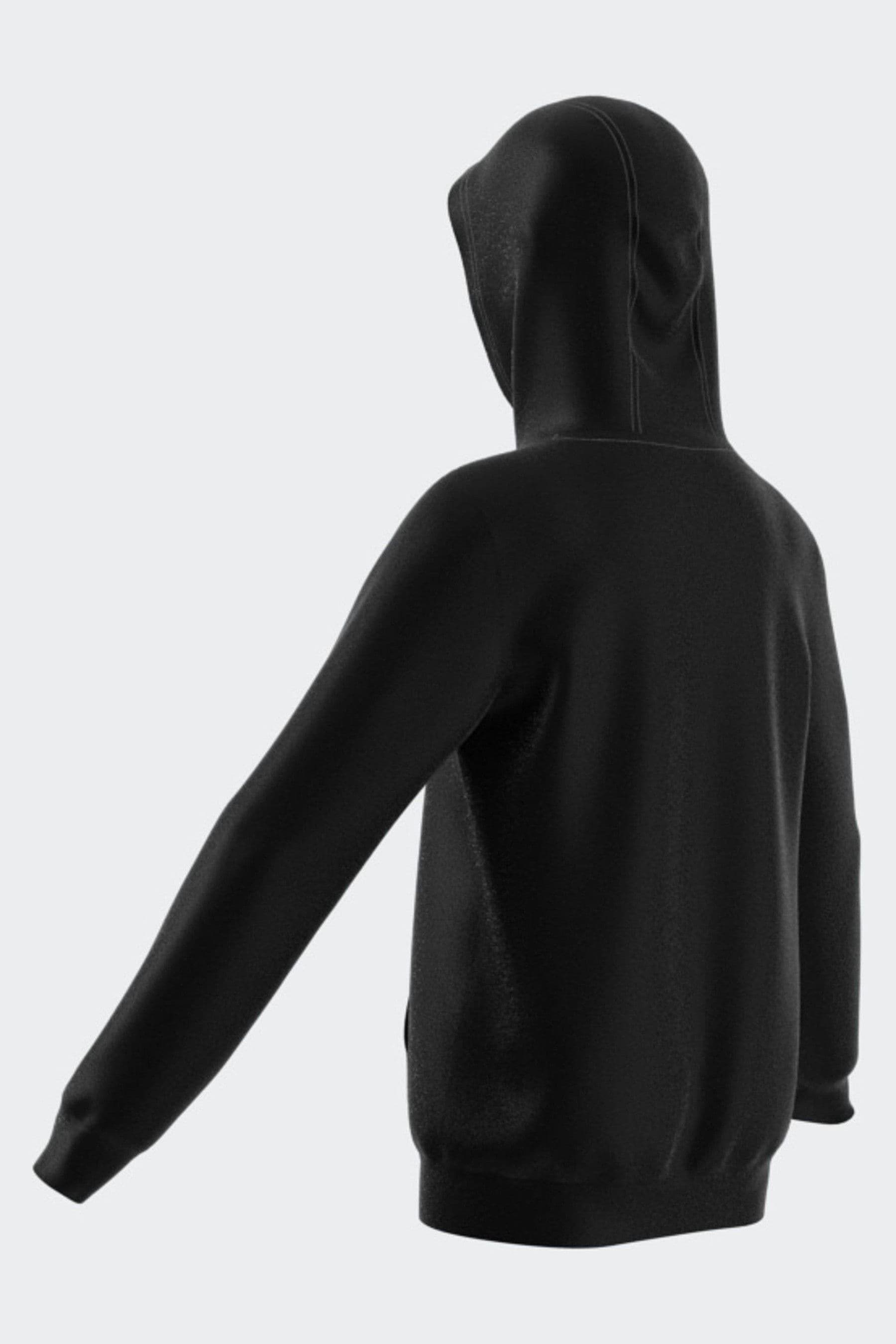 adidas originals Black Small Trefioil Logo Hoodie