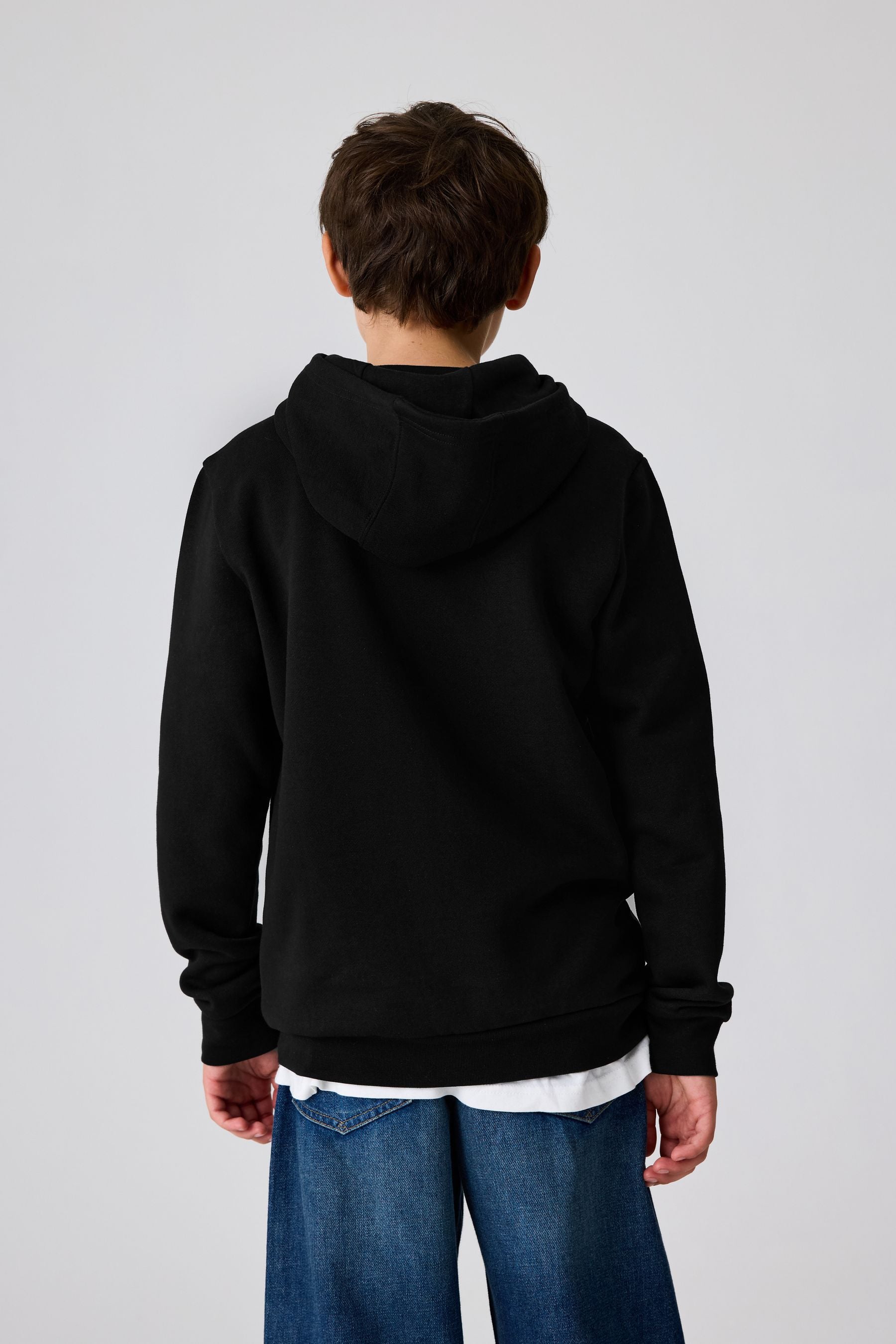 adidas originals Black Small Trefioil Logo Hoodie