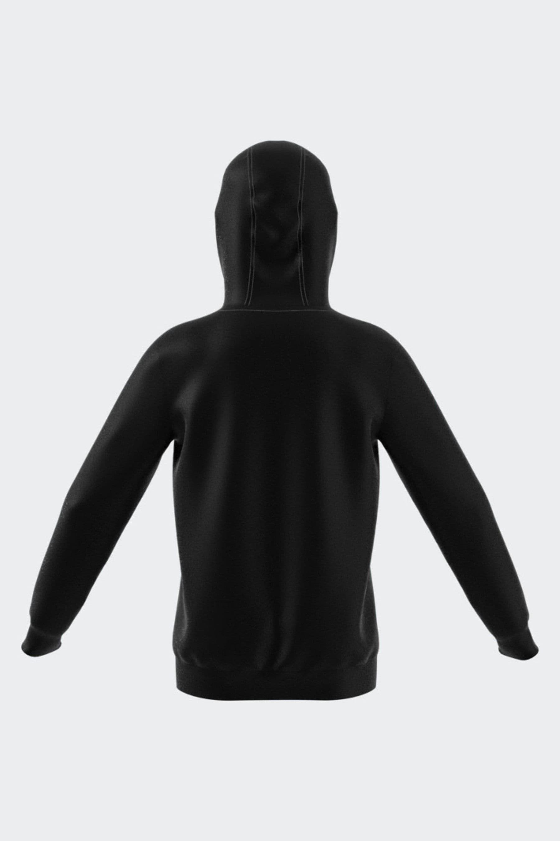 adidas originals Black Small Trefioil Logo Hoodie