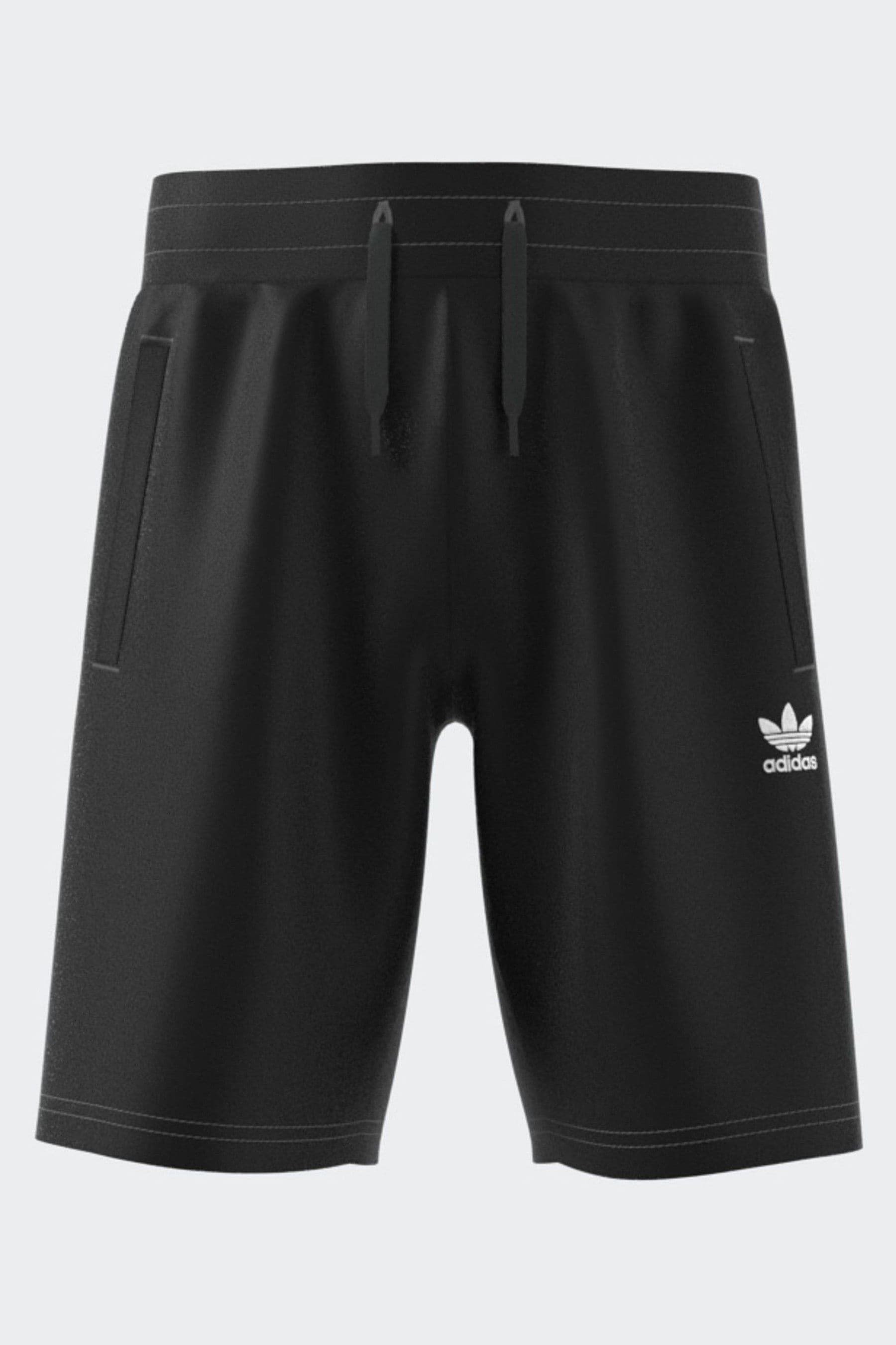 adidas originals Black Small Trefoil Logo Shorts