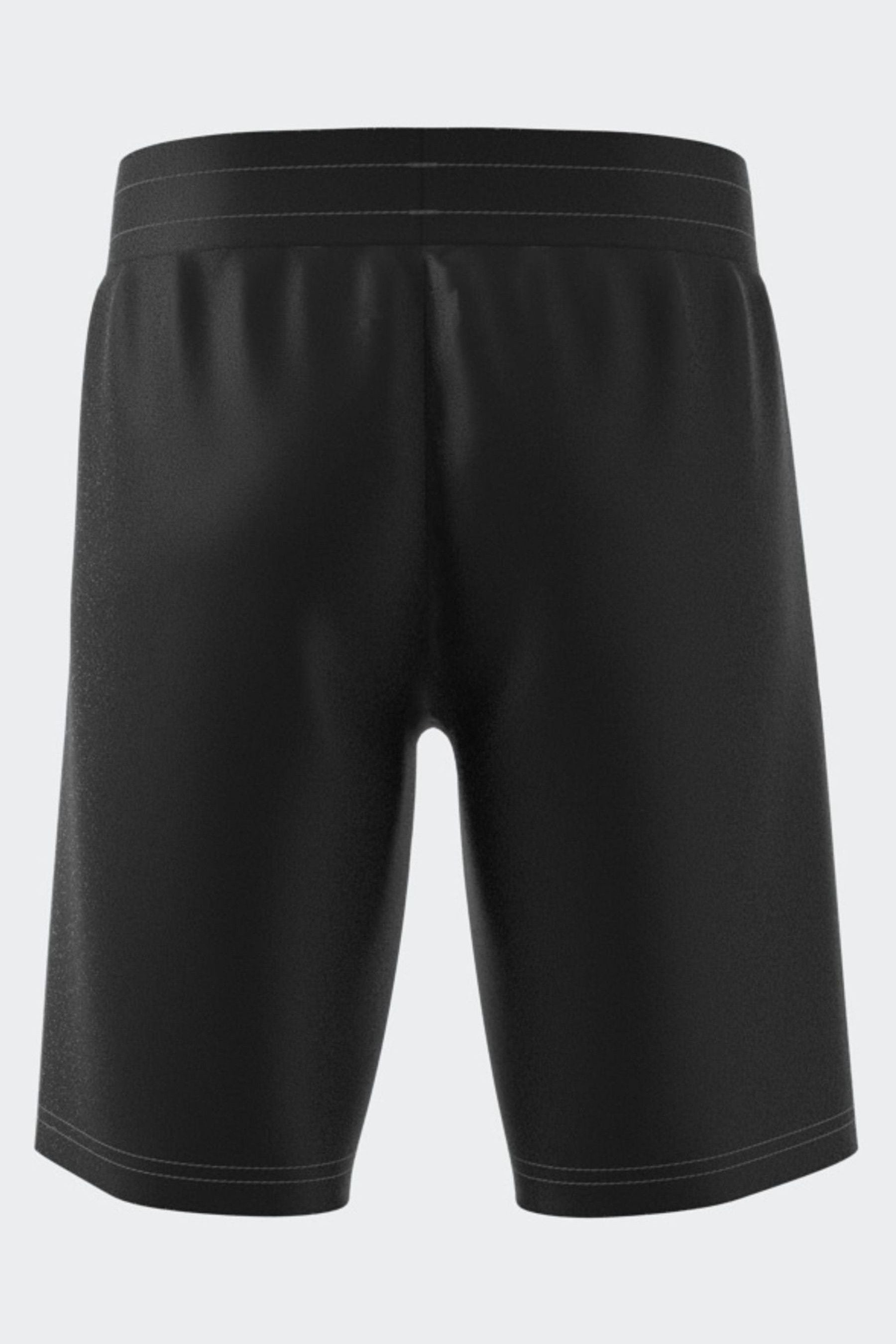 adidas originals Black Small Trefoil Logo Shorts