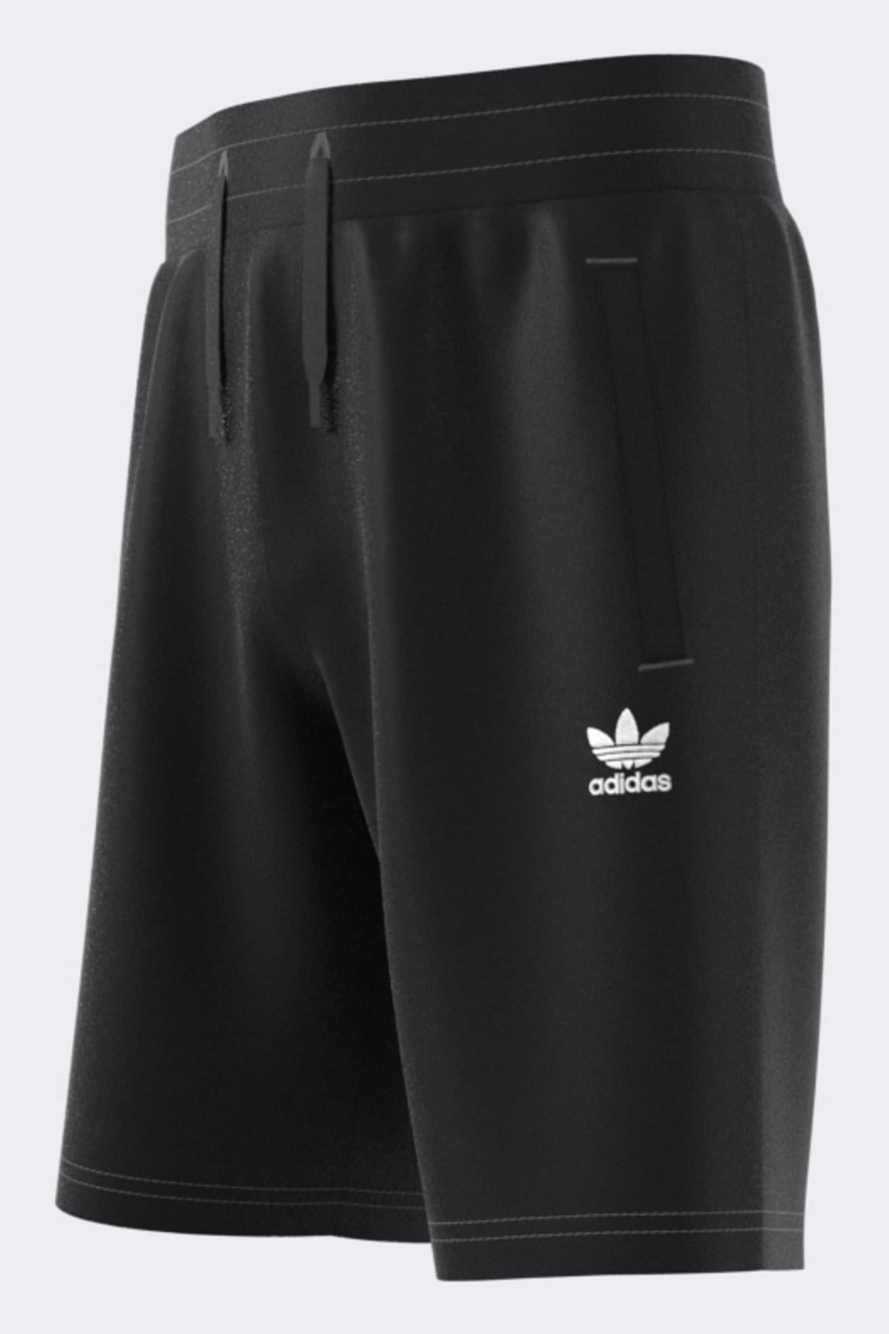 adidas originals Black Small Trefoil Logo Shorts