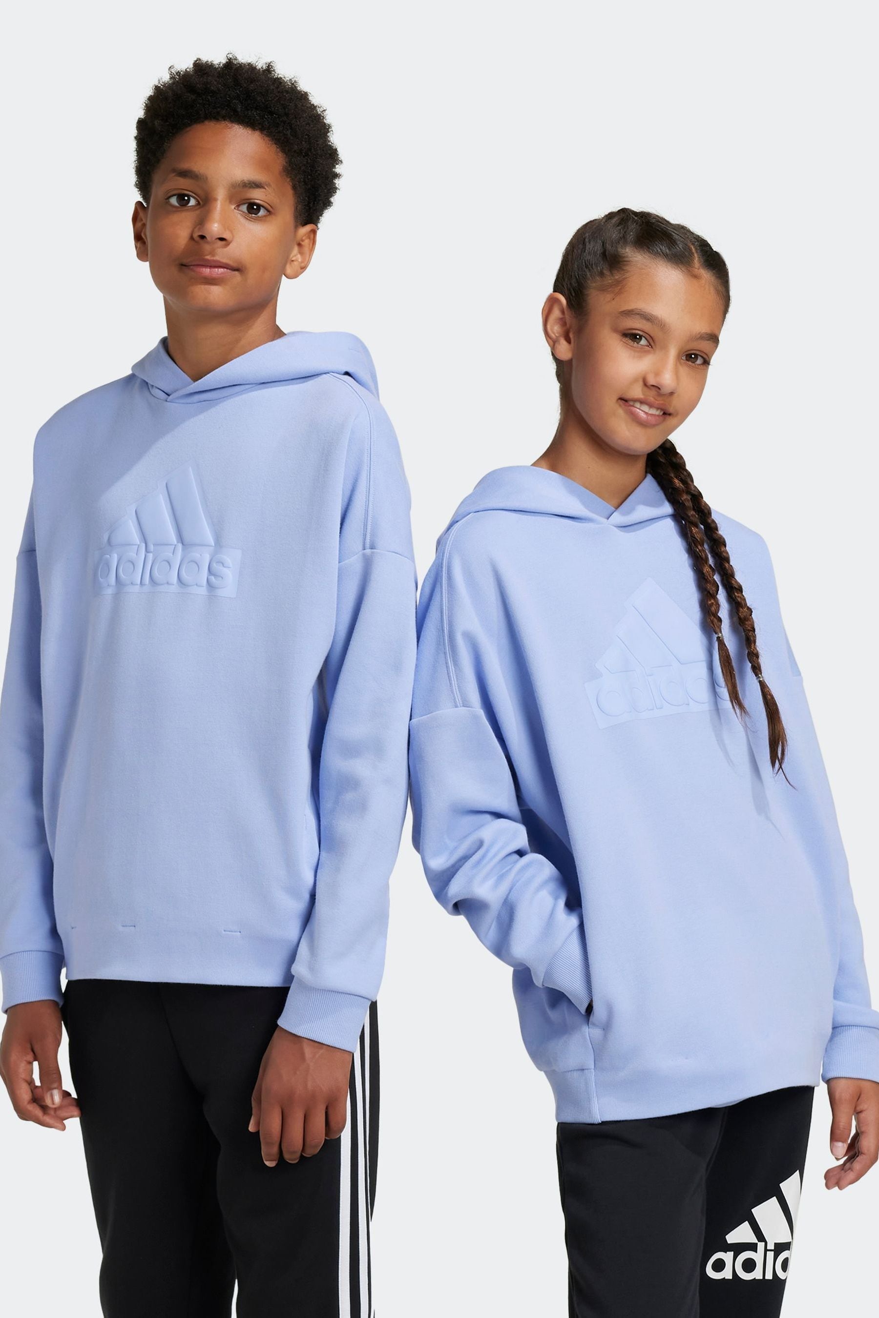 adidas Sportswear Blue Future Icons Logo Hoodie